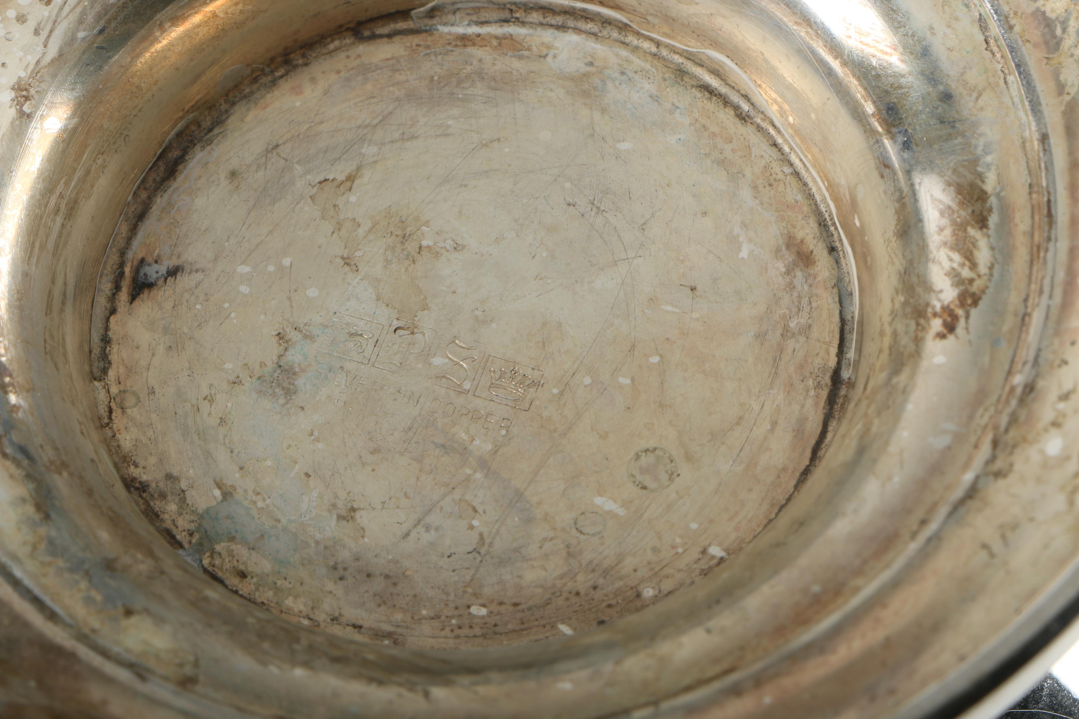 Silver Plate Gadroon-Accented Tea and Coffee Service