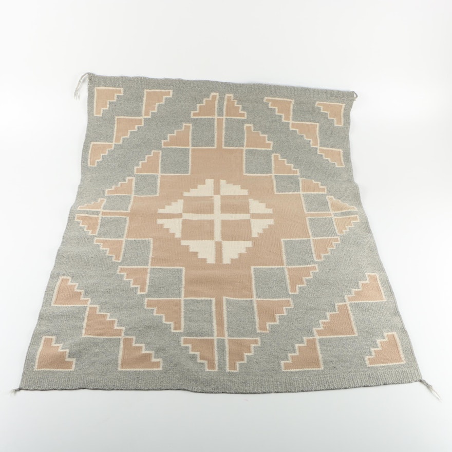 Handwoven Native American Style Flatweave Accent Rug