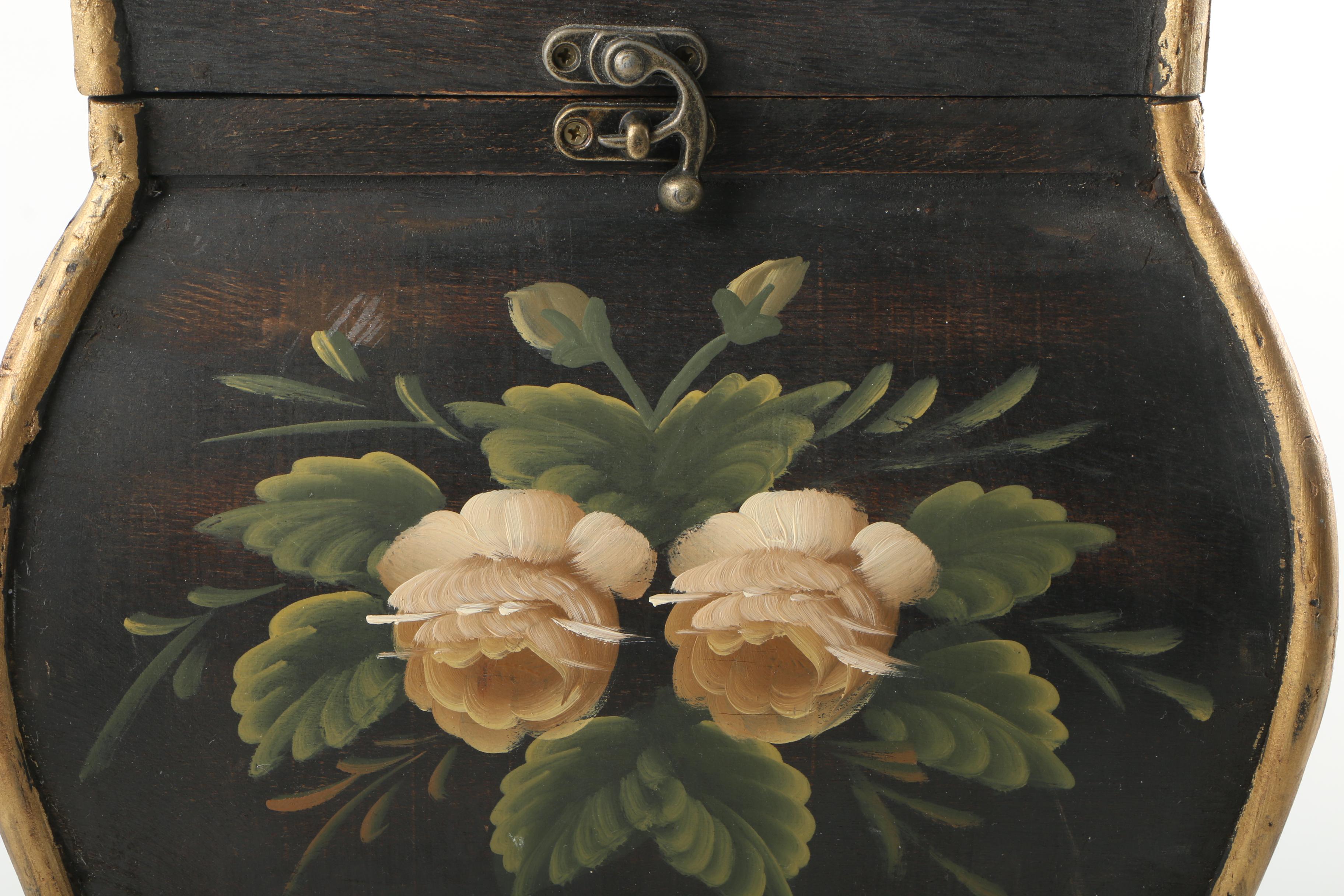 Vintage East Asian Lacquered Storage Box