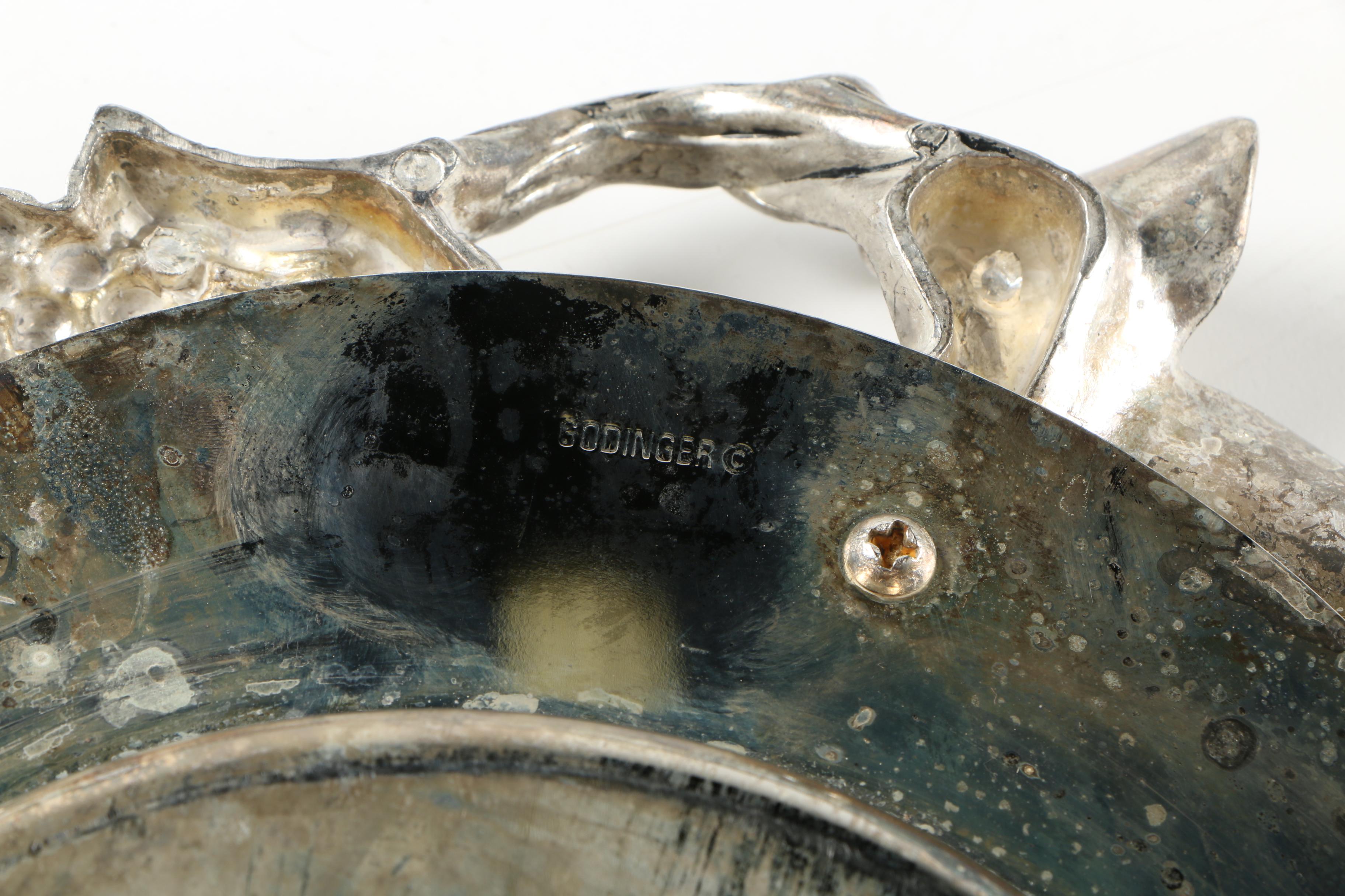 Godinger Silver Plate Serving Tray and Other Silver Plate Serveware