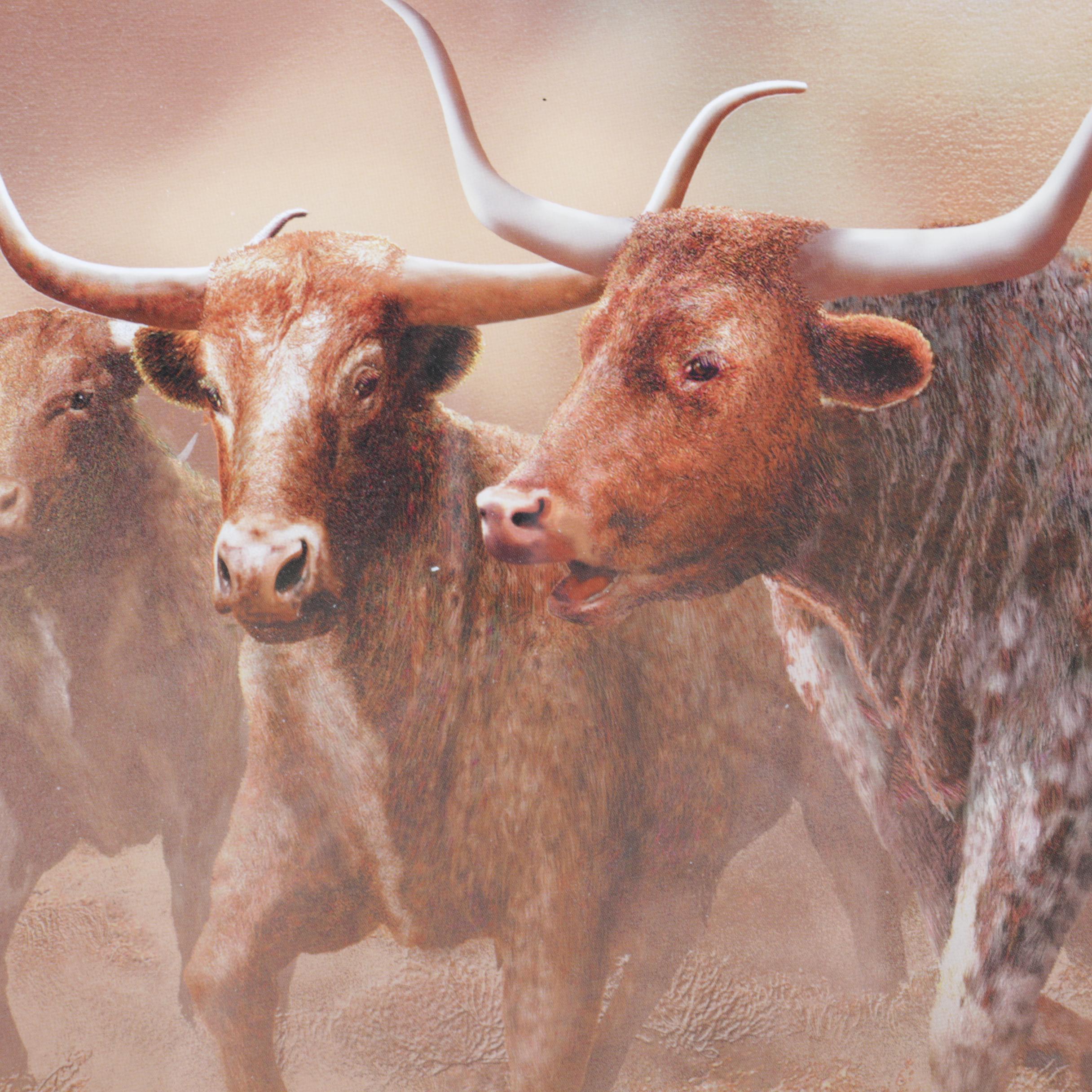 Reproduction Print After Robert Wesley's "Day of the Horns"