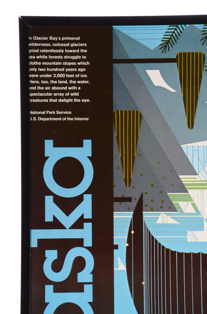 Charley Harper Poster for Glacier Bay  National Park