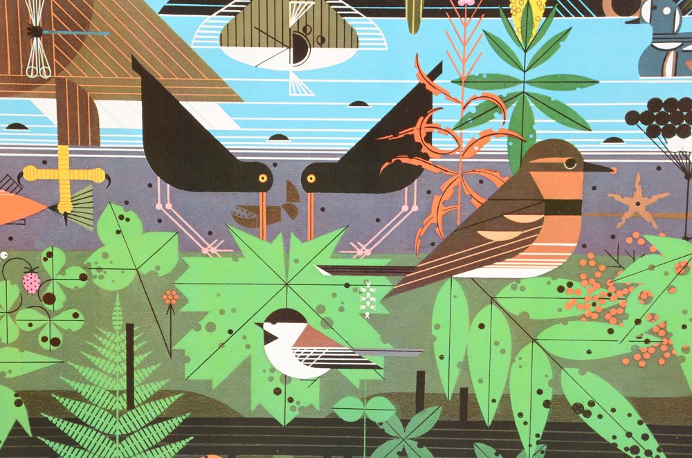 Charley Harper Poster for Glacier Bay  National Park