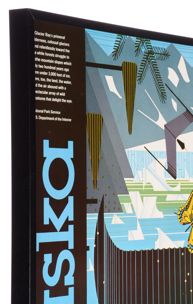 Charley Harper Poster for Glacier Bay  National Park