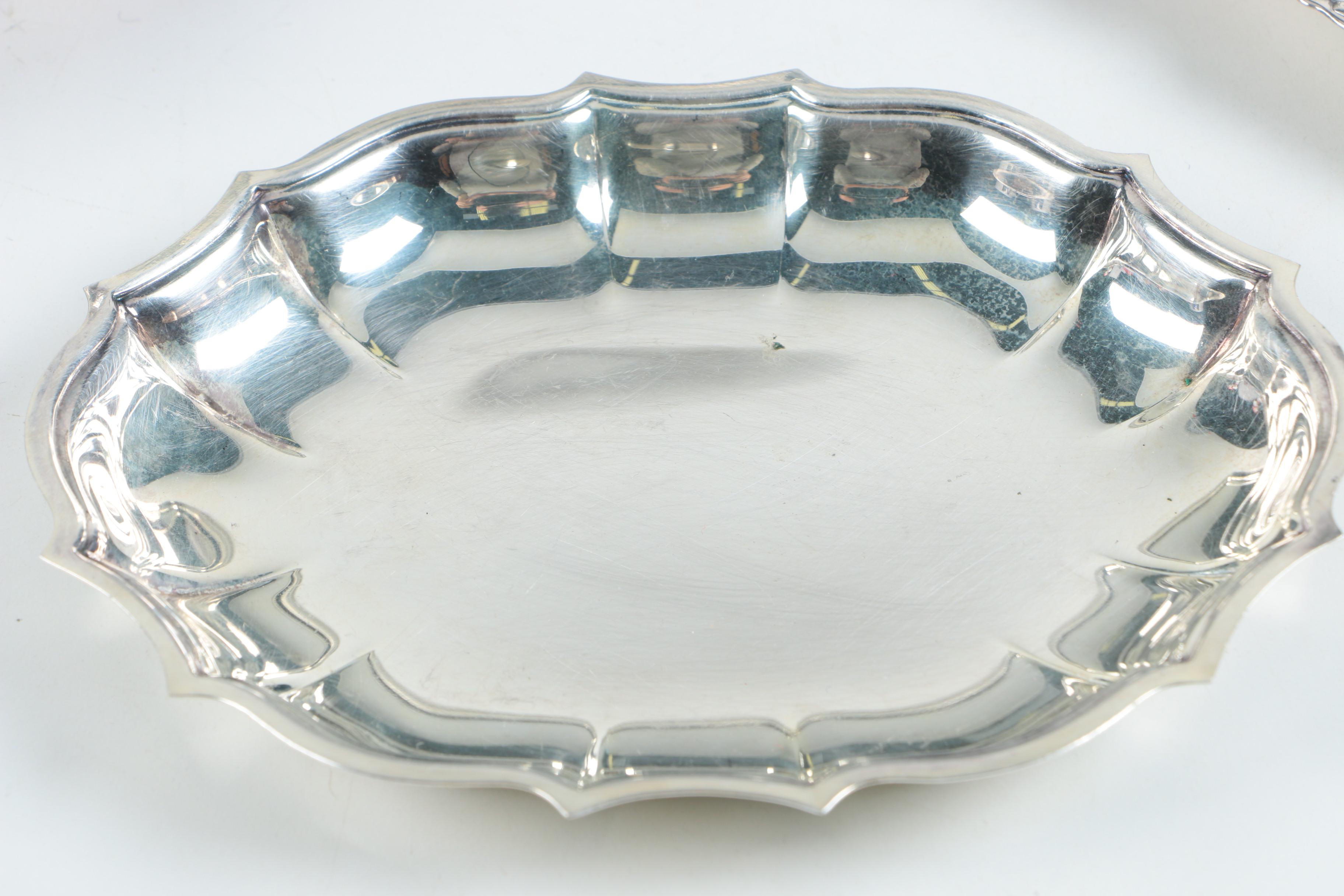 Community, Leonard, Reed & Barton, and Other Silver Plate Serving Trays