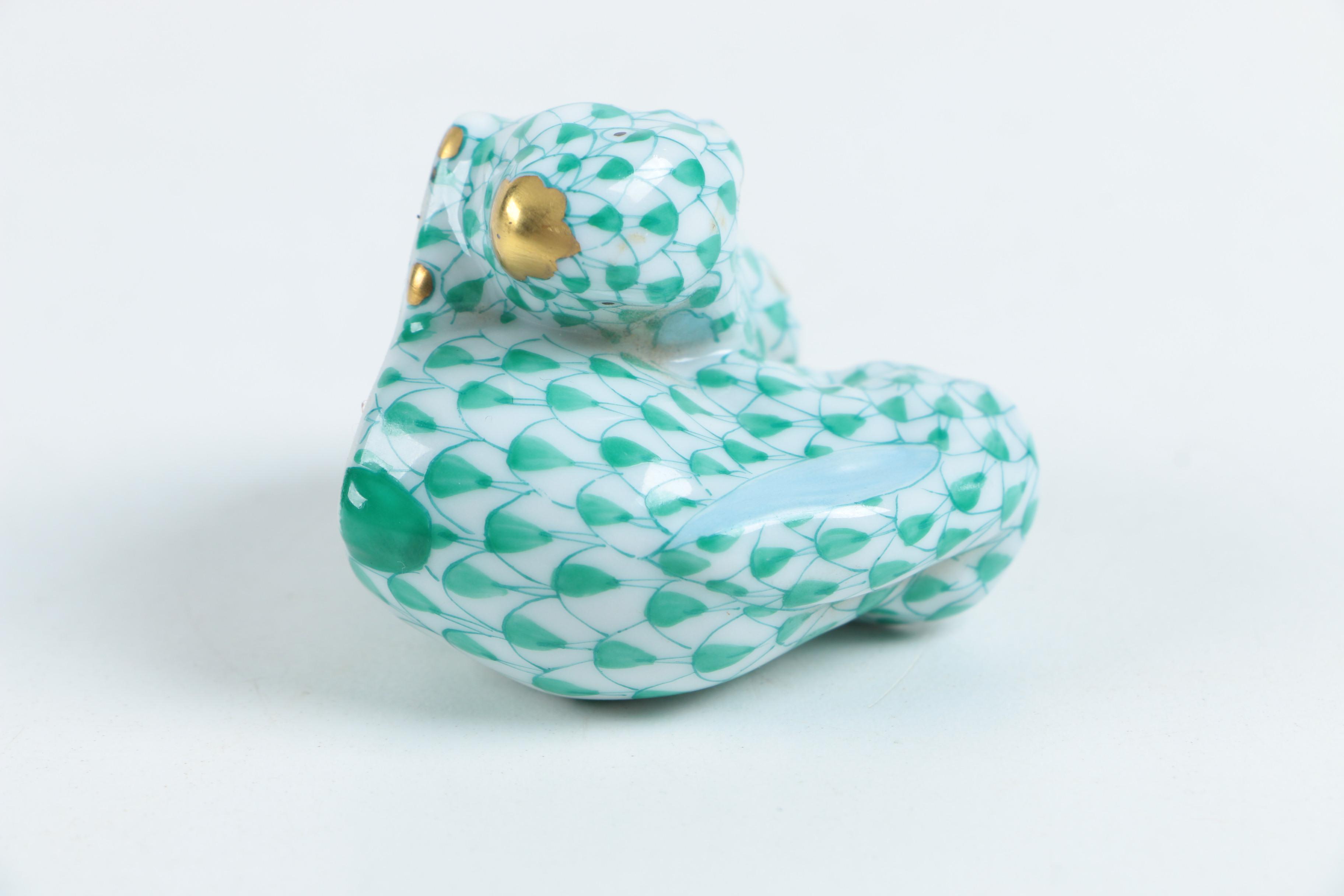 Herend Hungary Pair of Rabbits