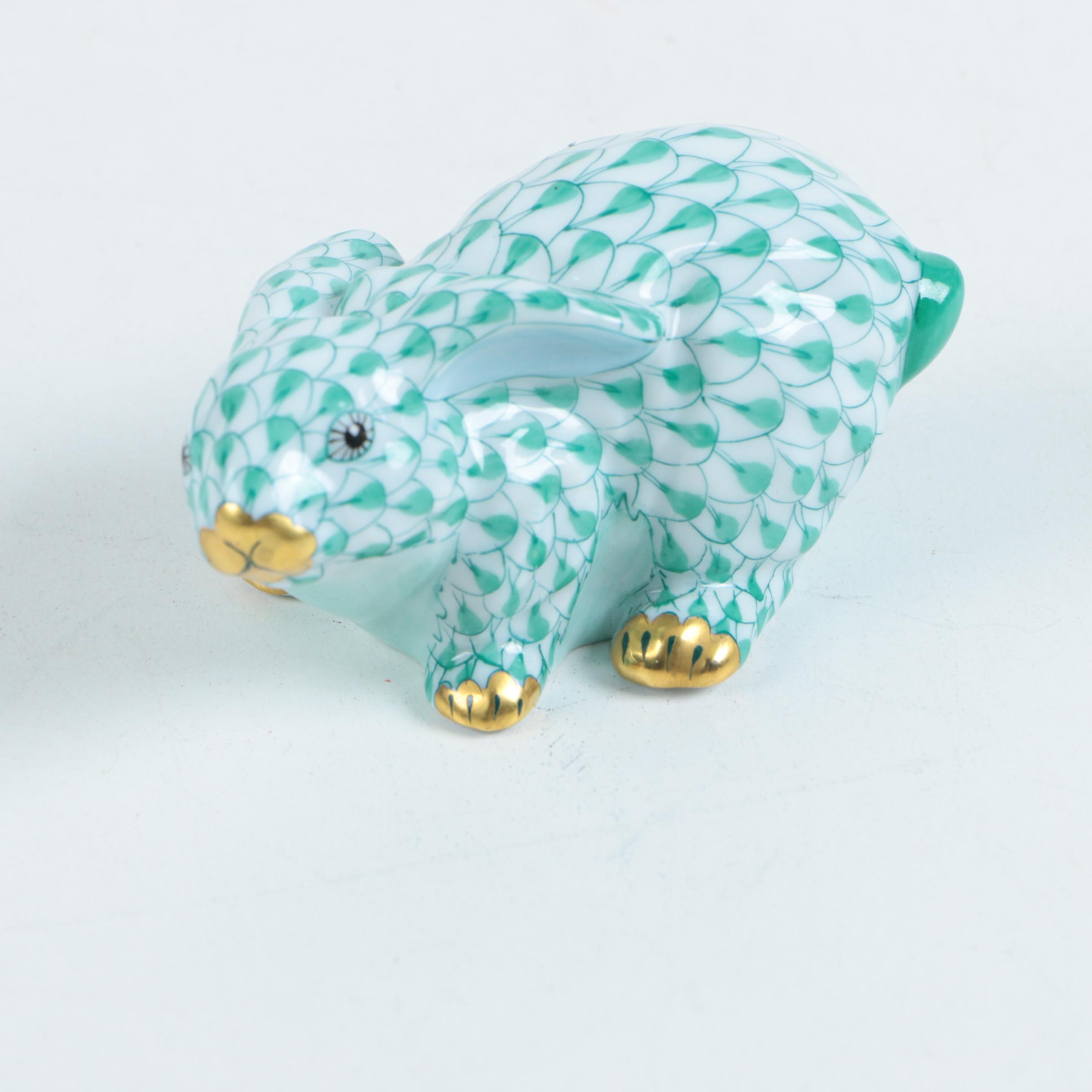 Herend Hungary Rabbit Figurine