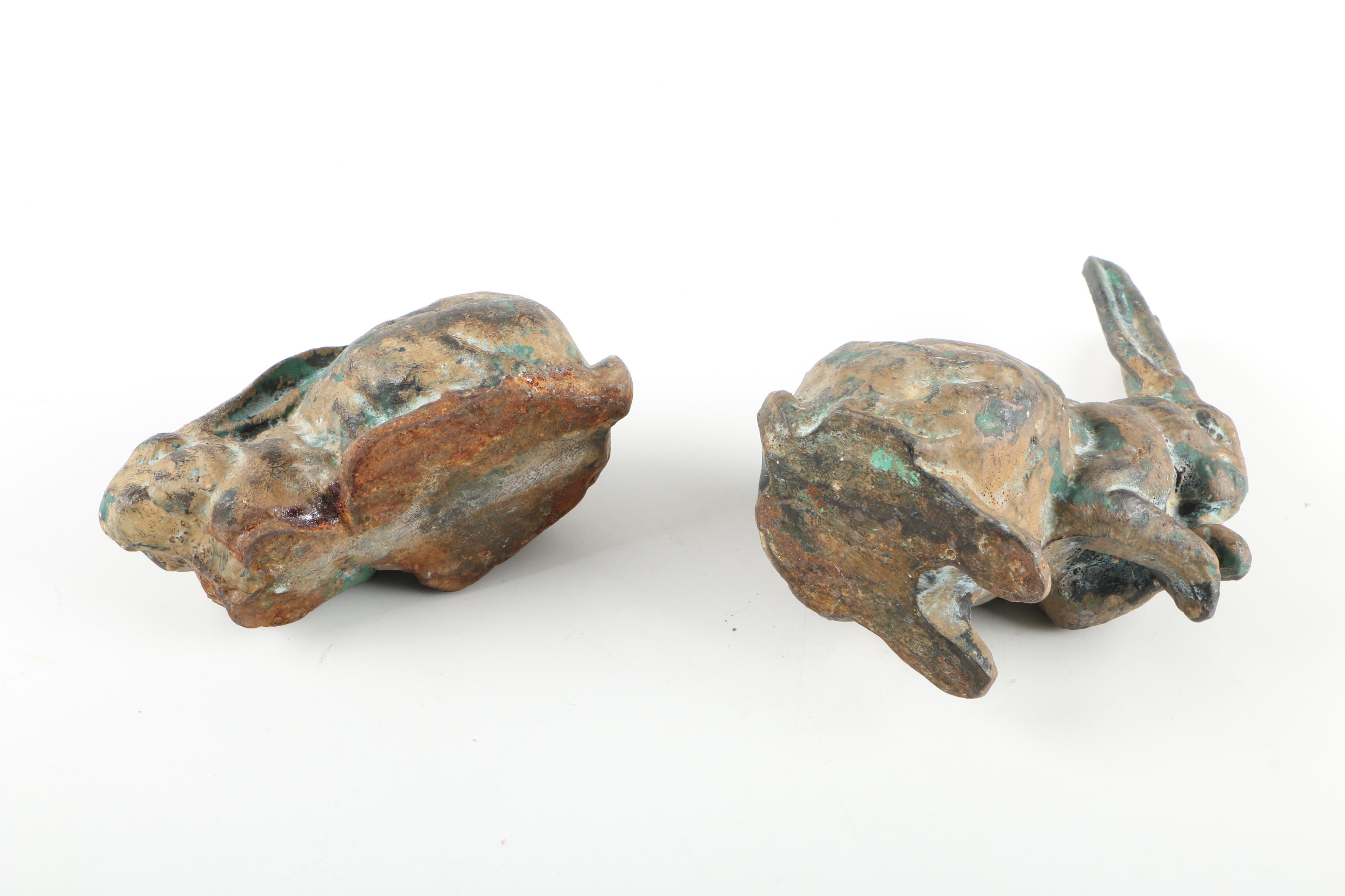 Cast Iron Rabbits