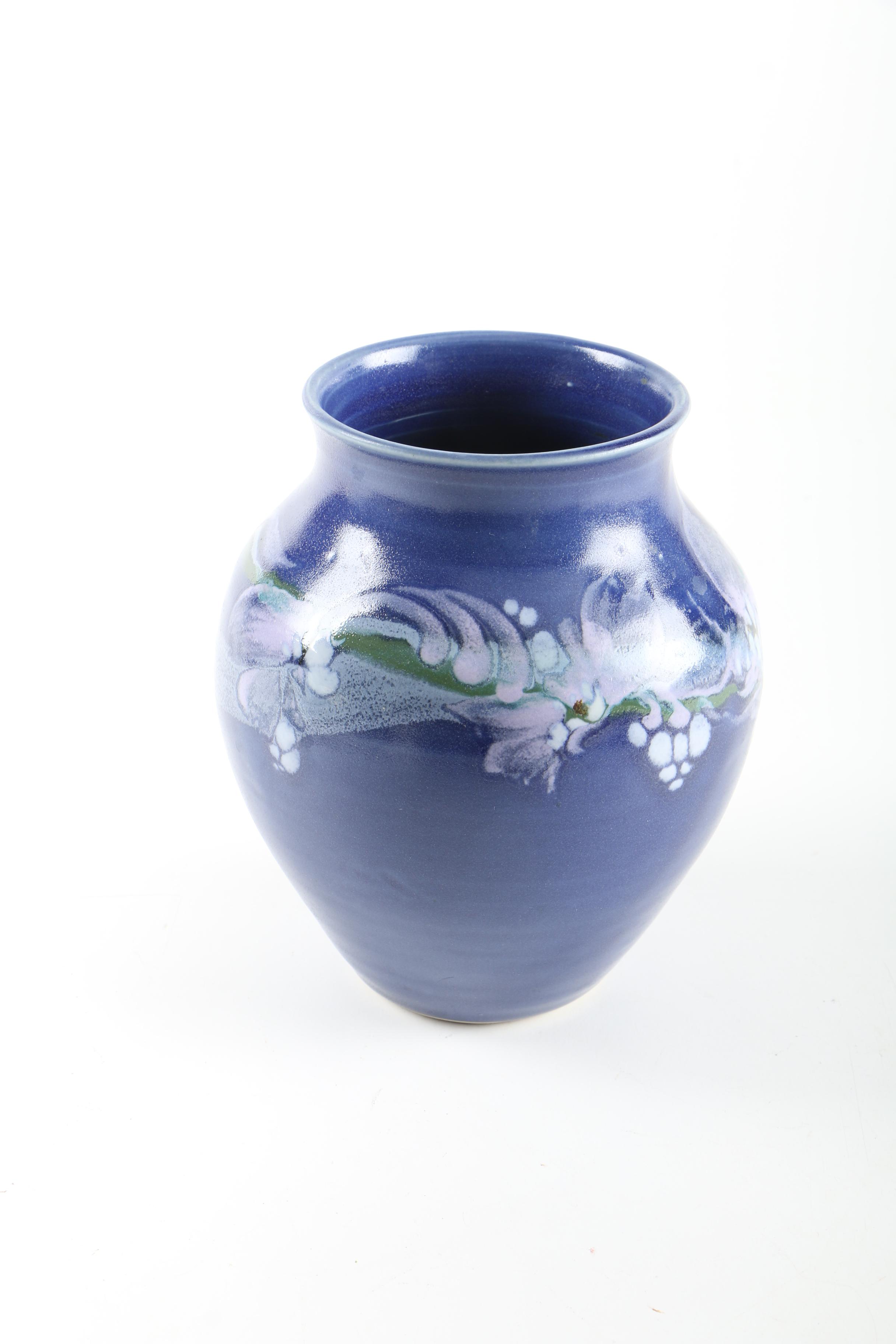 Signed Art Pottery Bowl and Vase