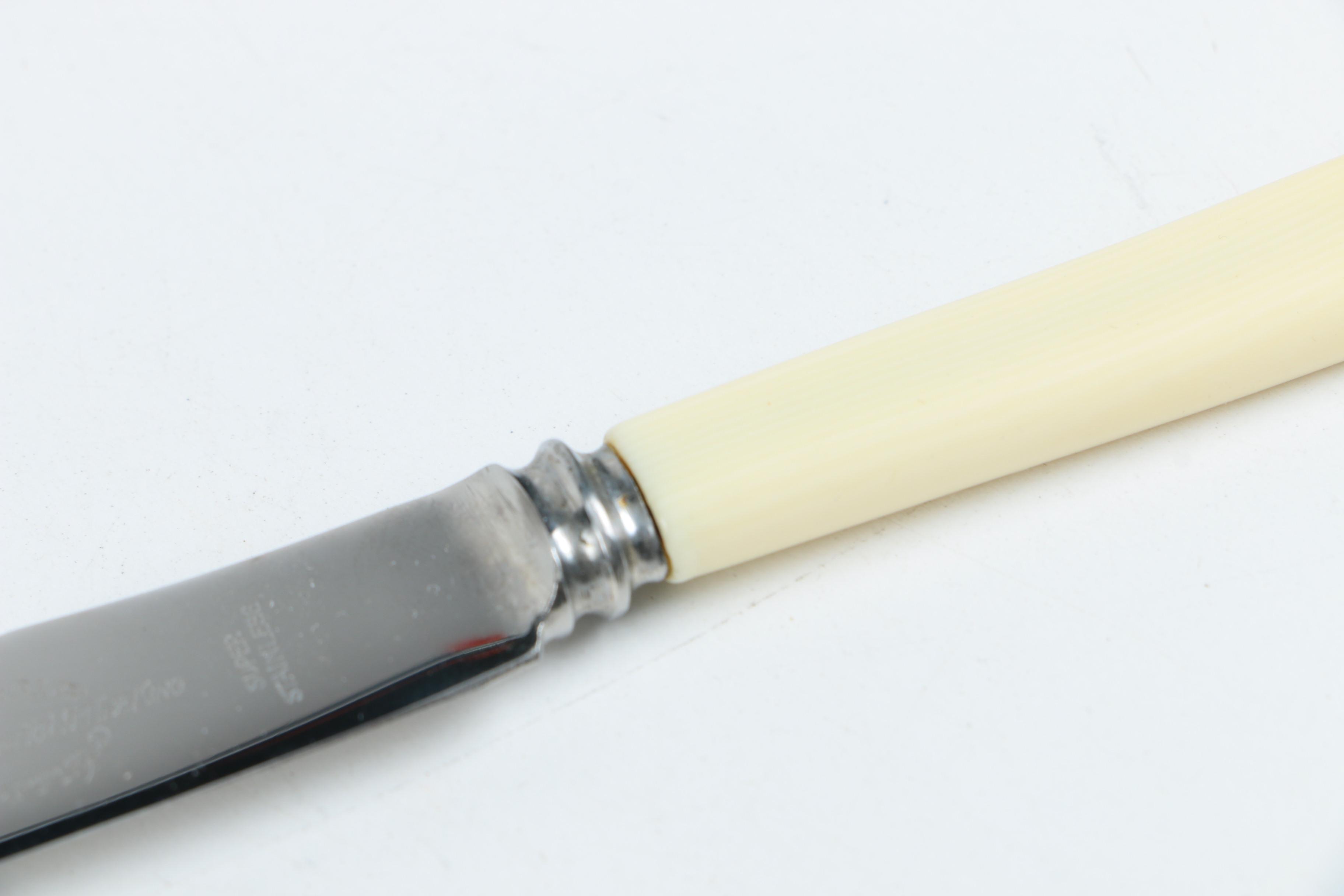 Viners Ltd. Sheffield Ivorine Knife Set