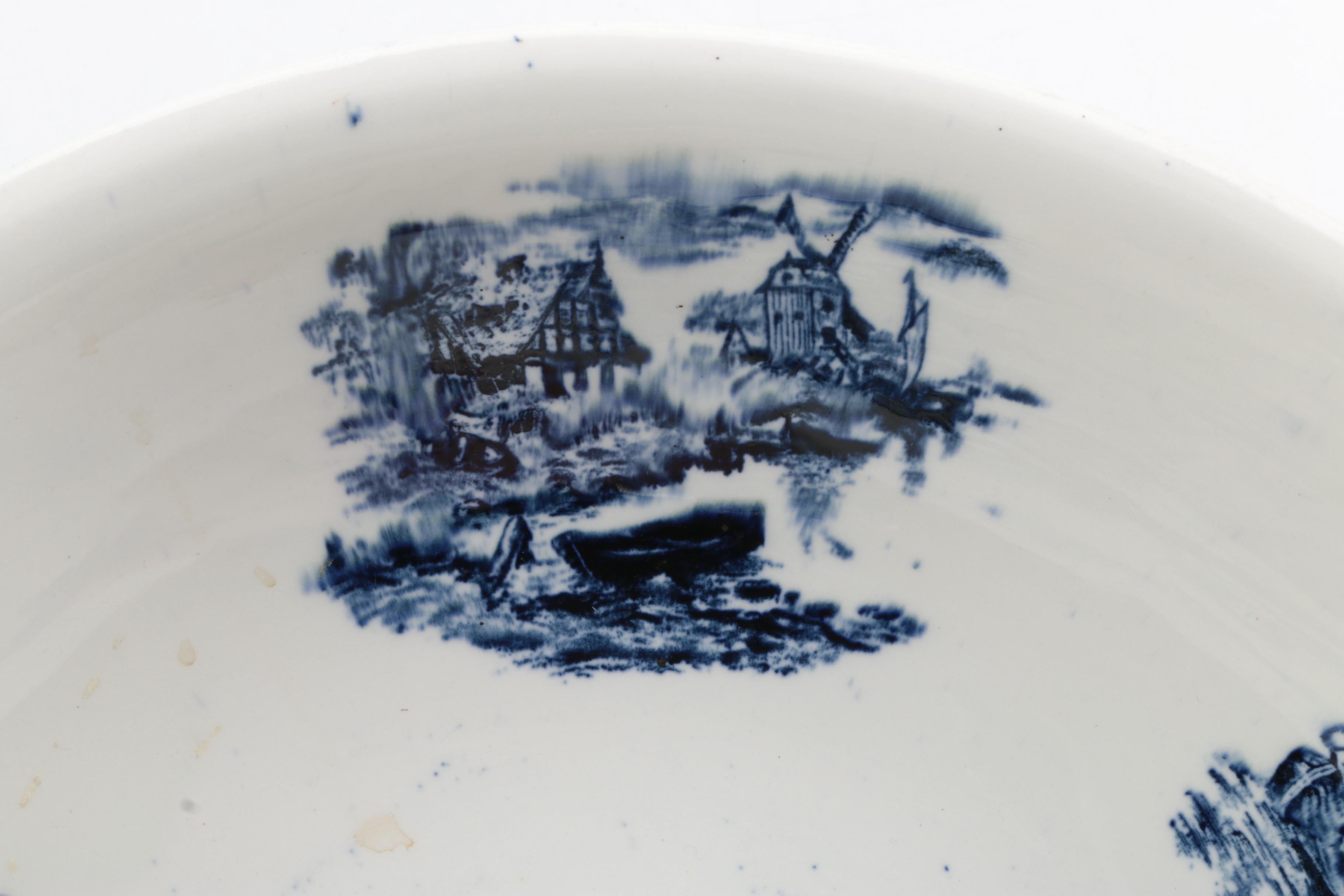 Vintage Maddocks Lamberton Works Porcelain Pitcher and Wash Bowl