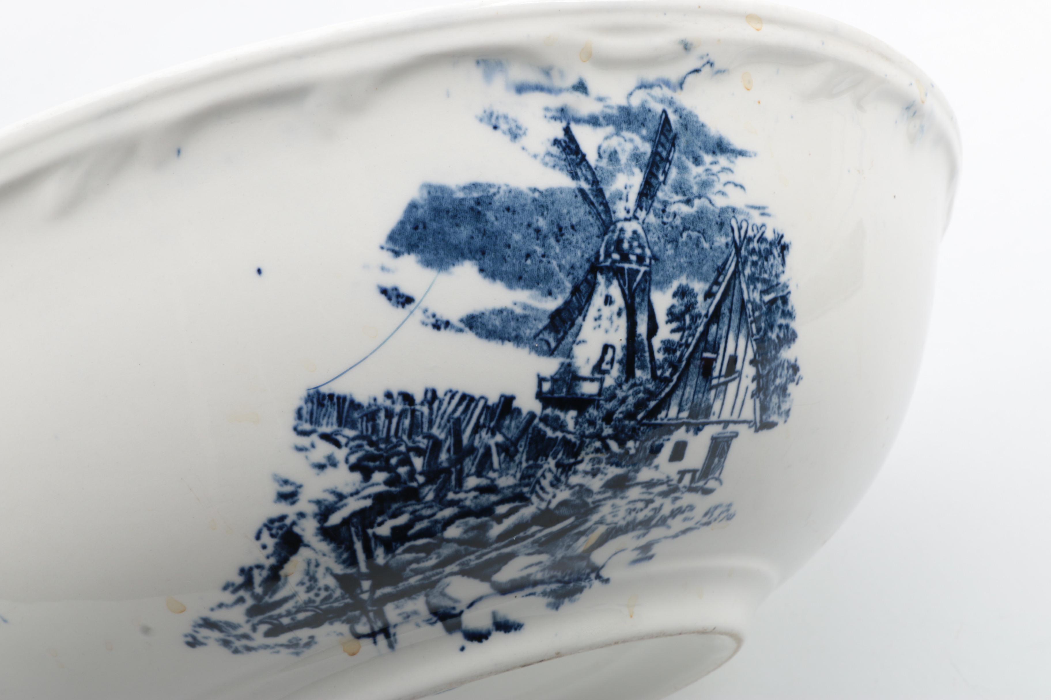 Vintage Maddocks Lamberton Works Porcelain Pitcher and Wash Bowl