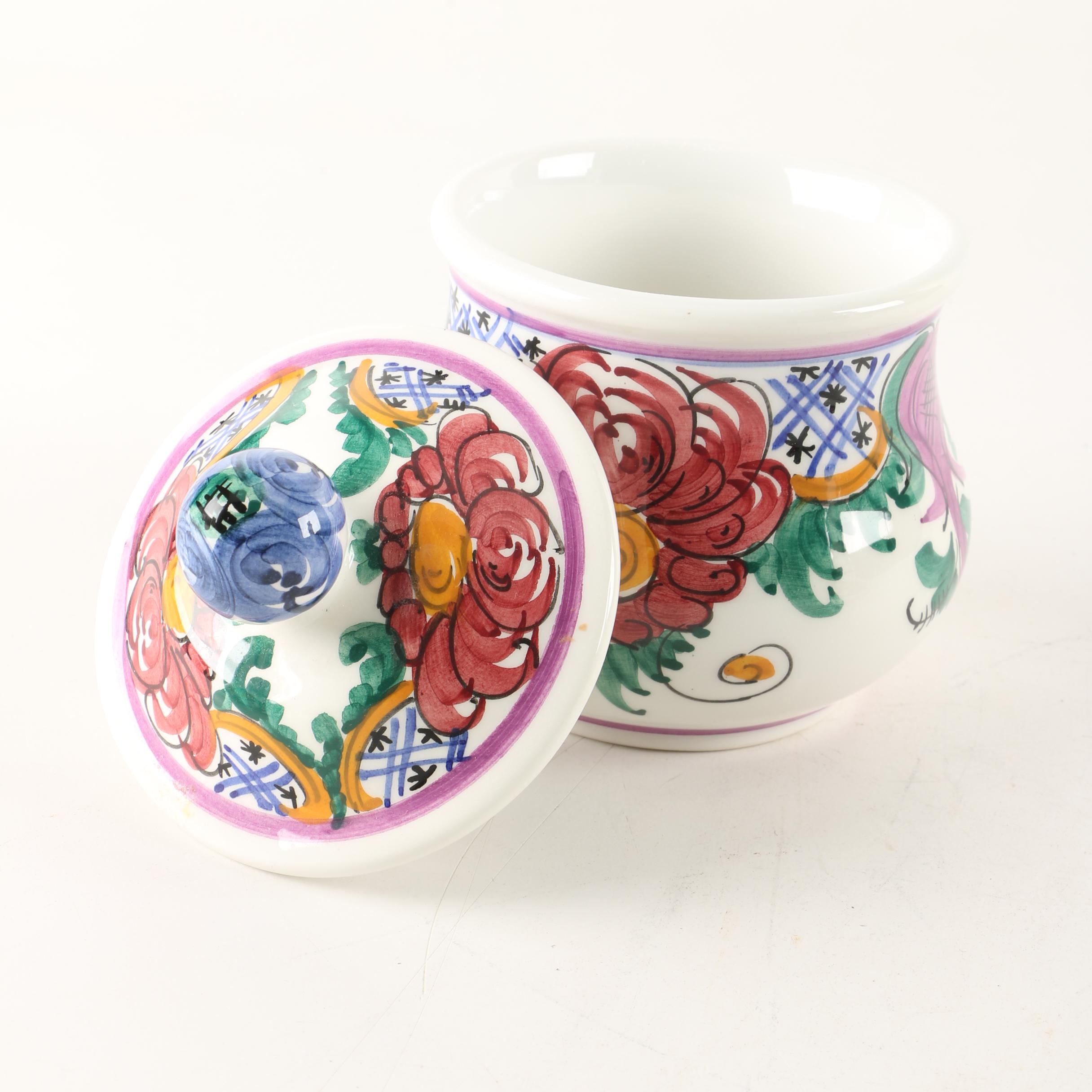 Hand-Painted Greek Ceramic Tableware