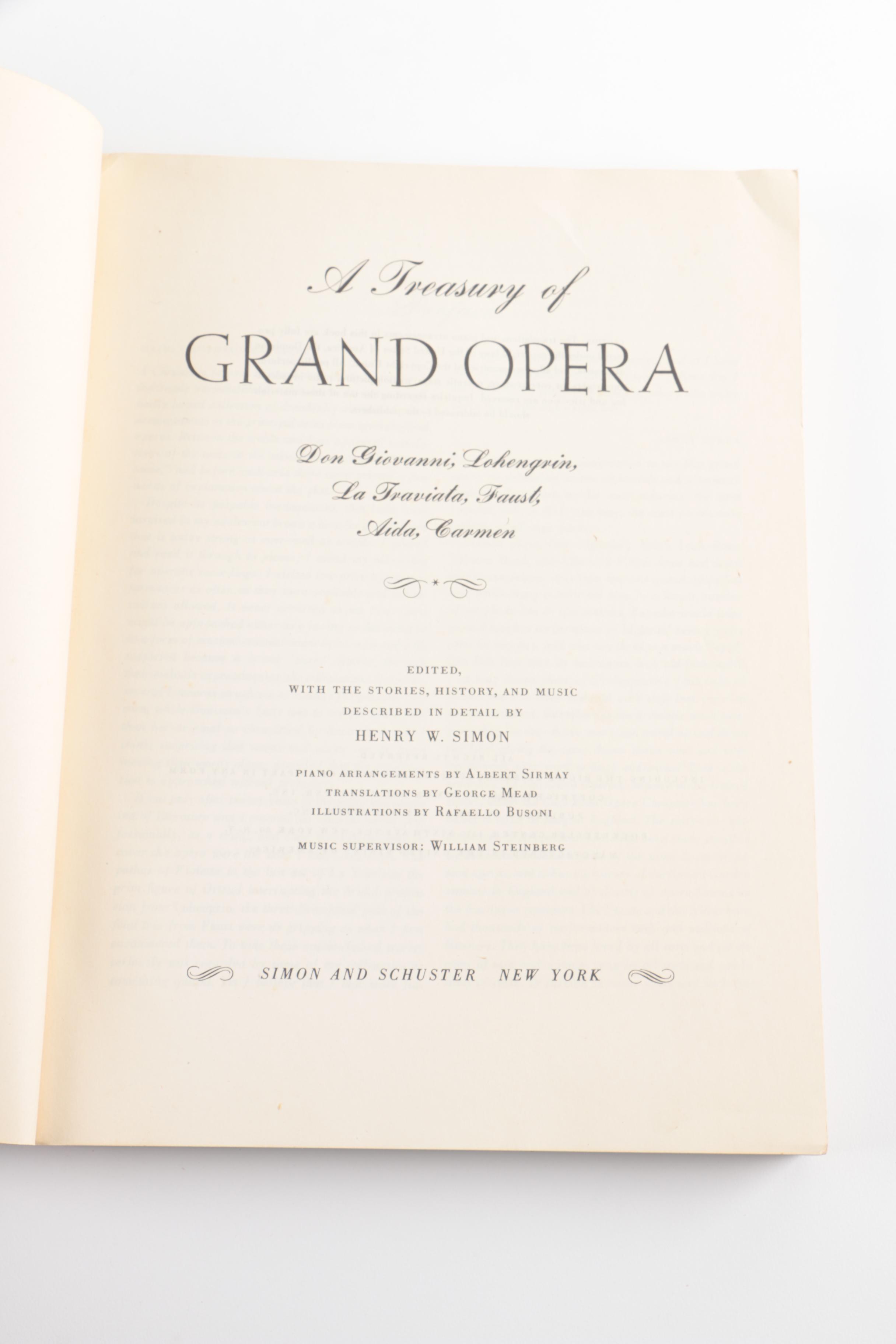 Vintage Opera Books and Libretti with Metronome