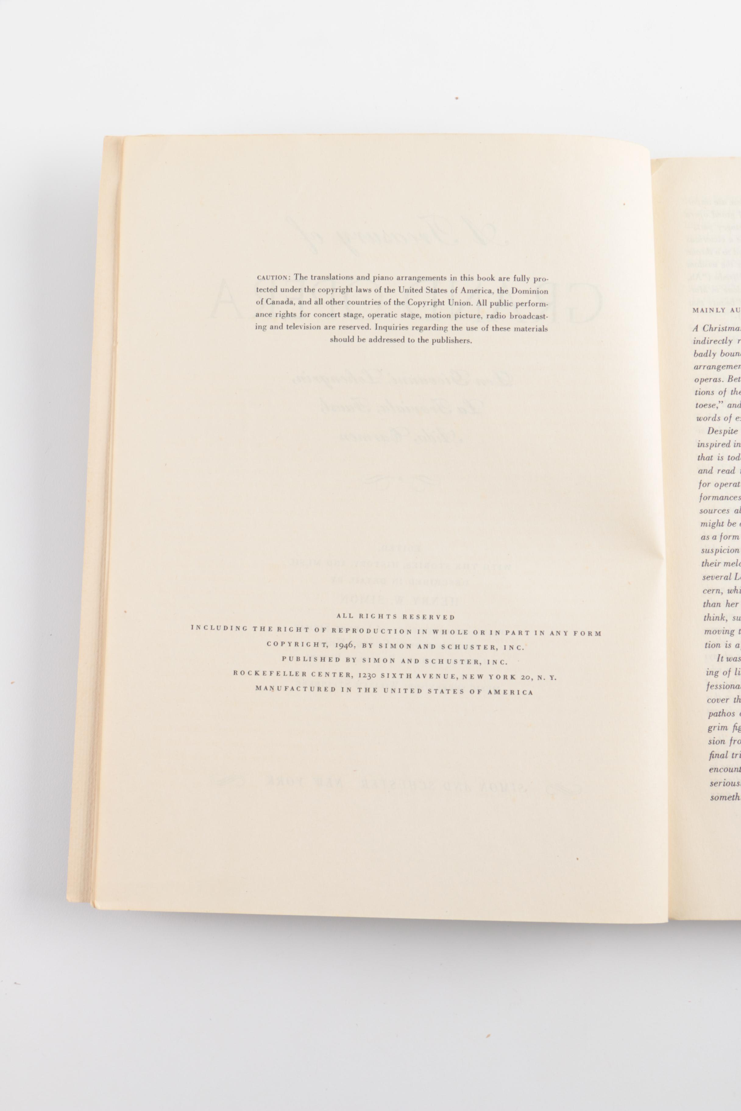 Vintage Opera Books and Libretti with Metronome