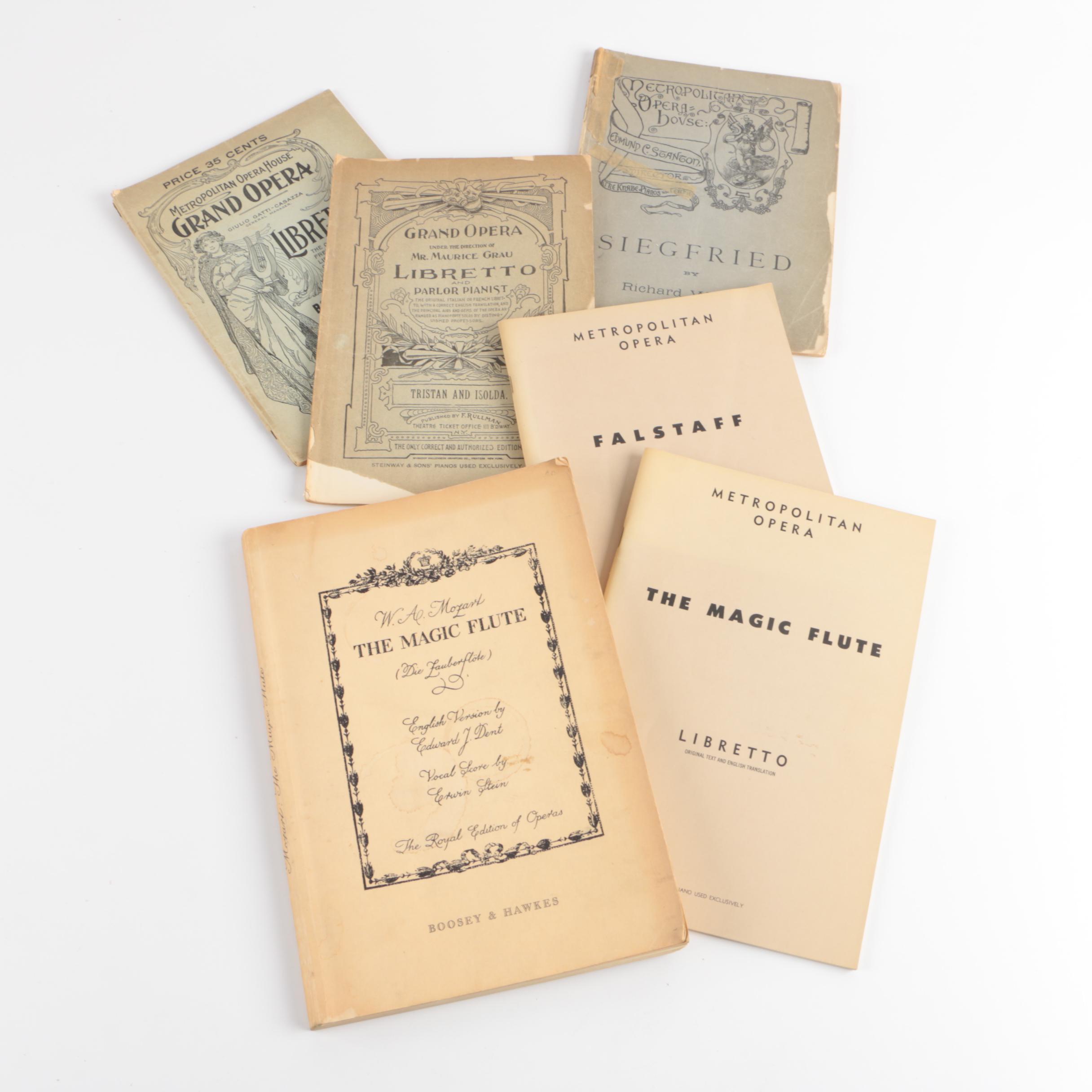 Vintage Opera Books and Libretti with Metronome