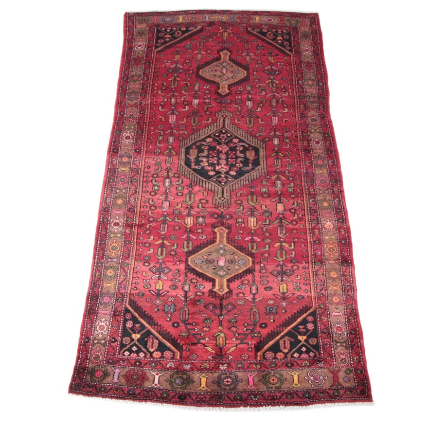 Hand-Knotted Persian Shiraz Area Rug