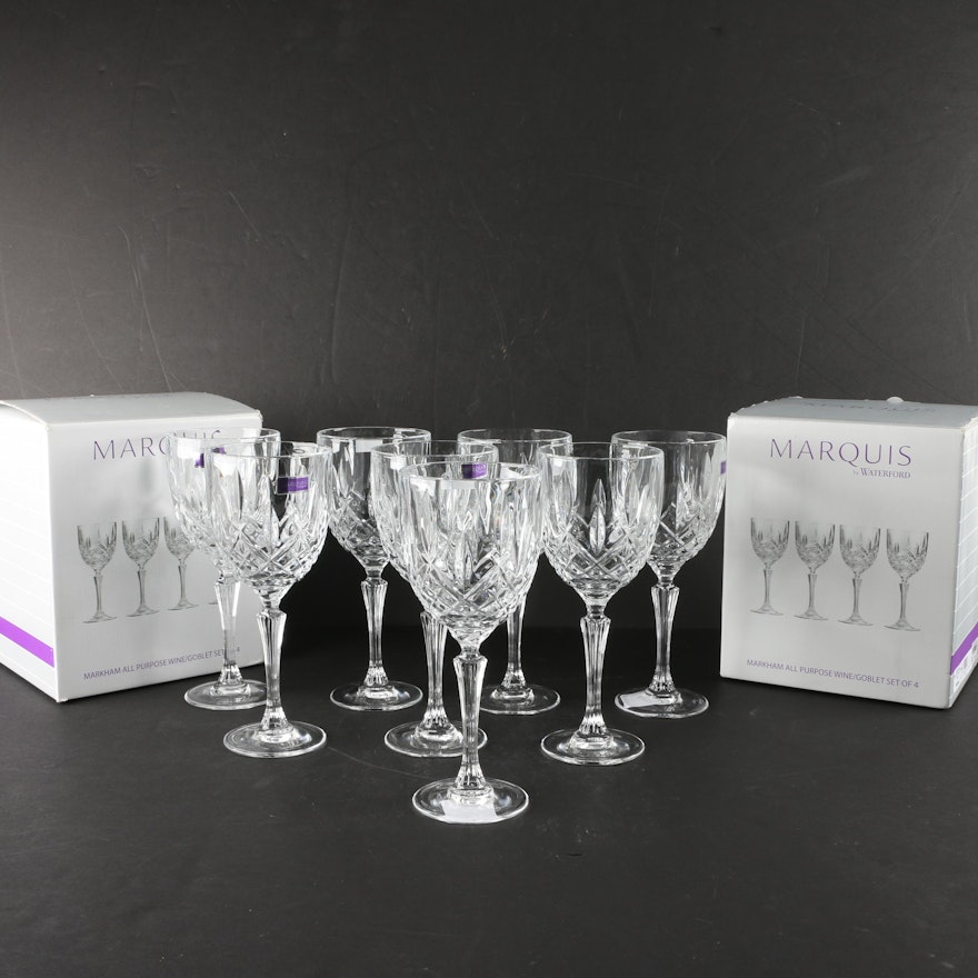 Marquis by Waterford "Markham" Crystal Wine Goblets