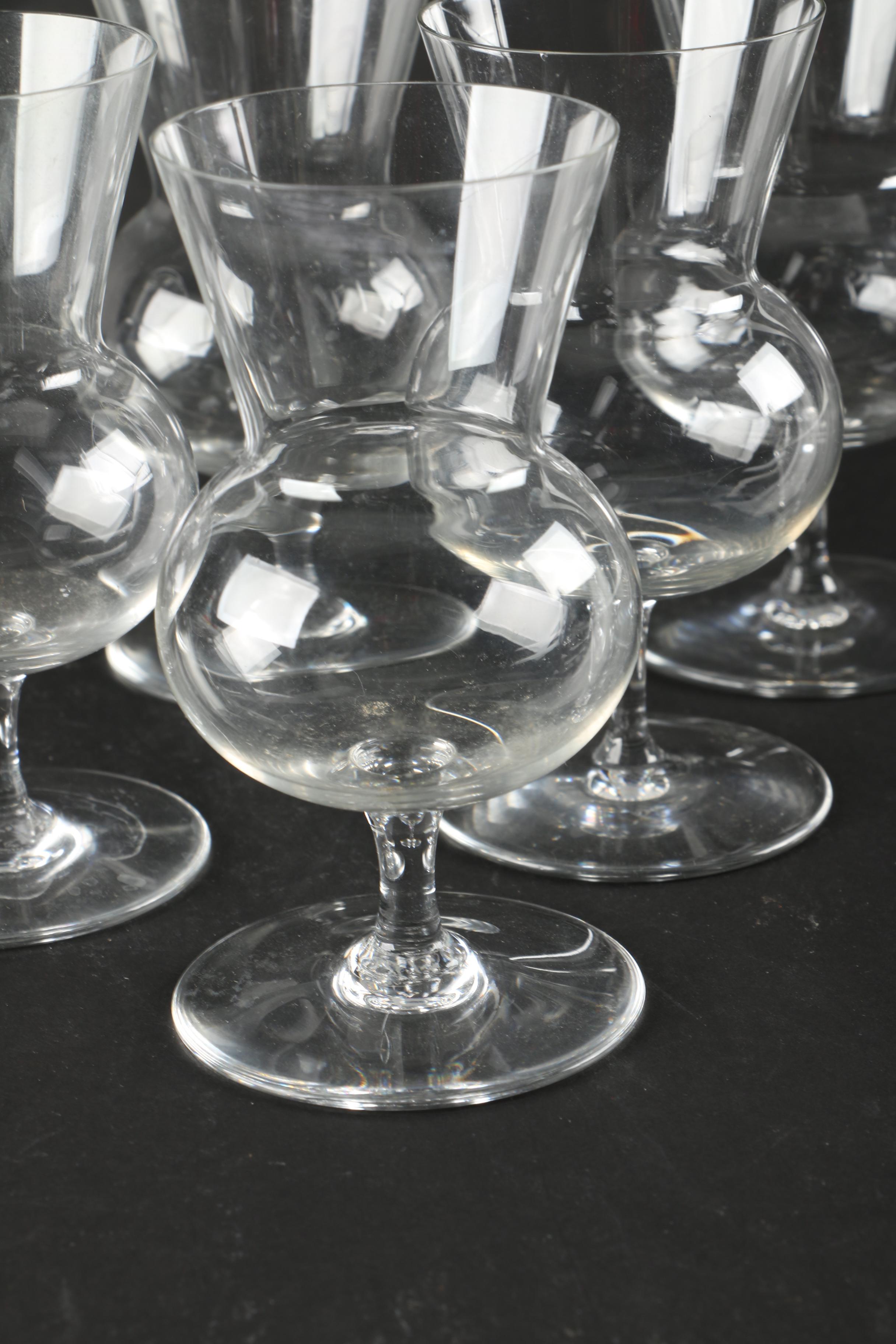 Baccarat "Thistle" Crystal Brandy Glasses