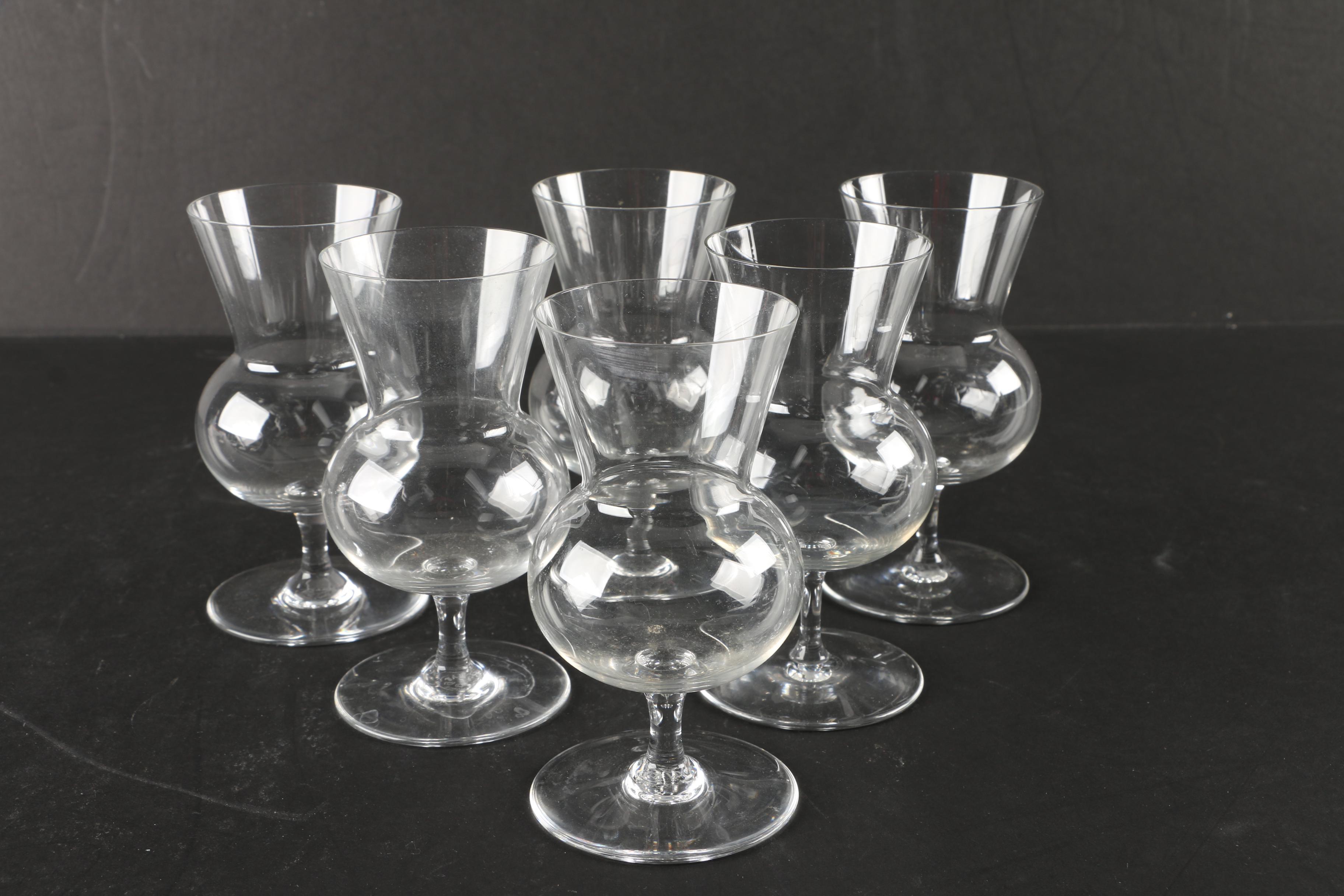 Baccarat "Thistle" Crystal Brandy Glasses