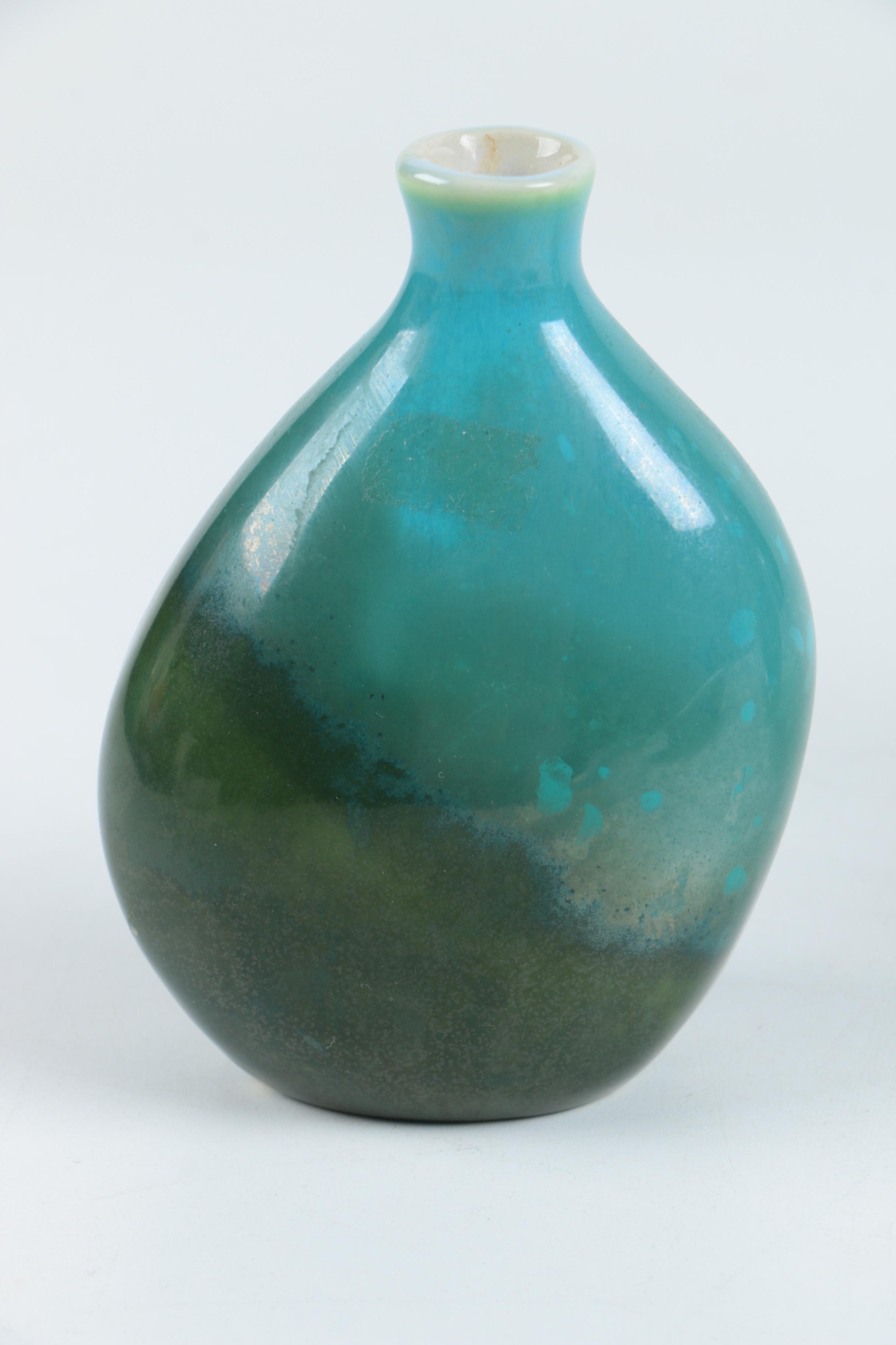 Art Pottery Serving Dishes Including Edgecomb Potters Crystalline