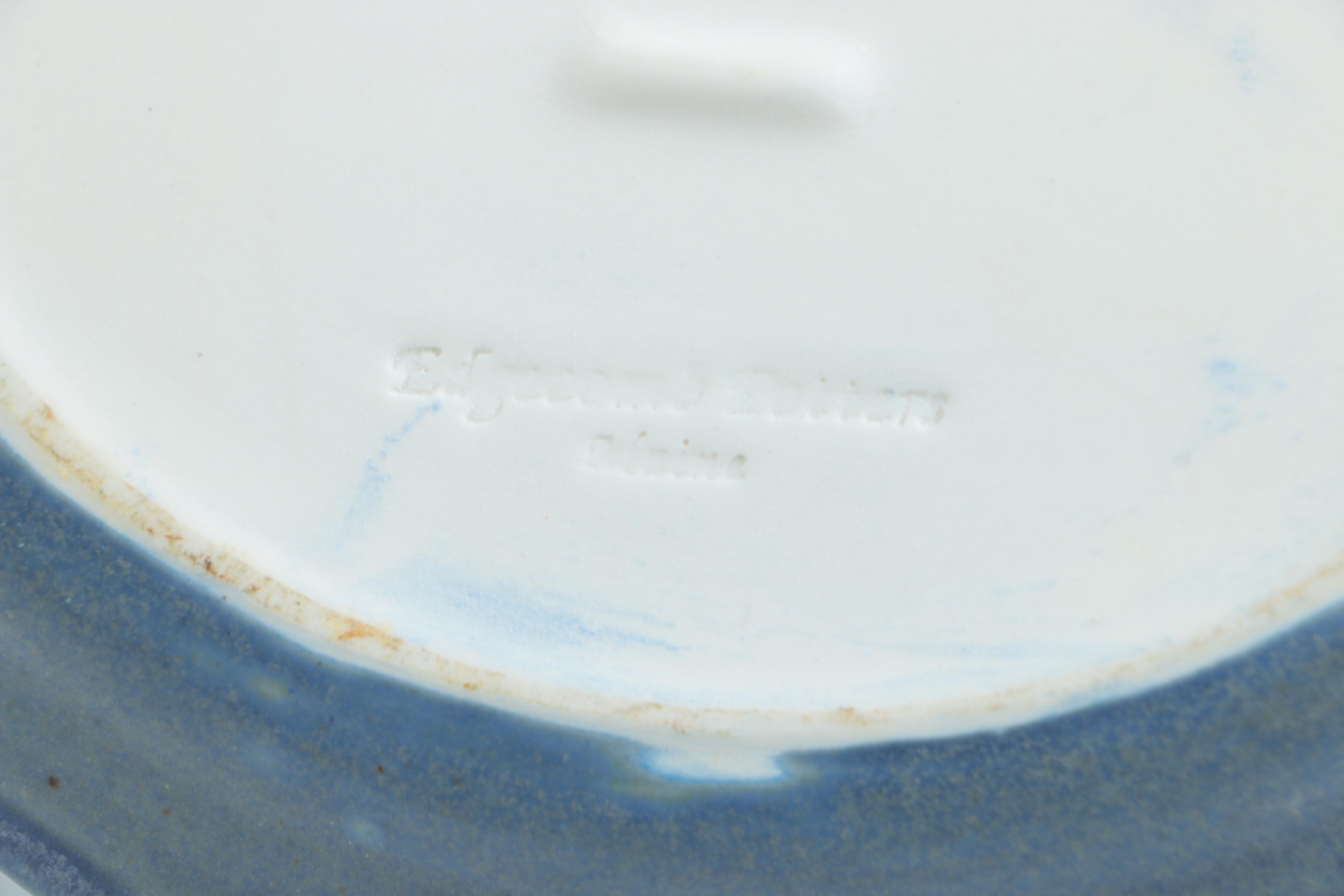 Art Pottery Serving Dishes Including Edgecomb Potters Crystalline