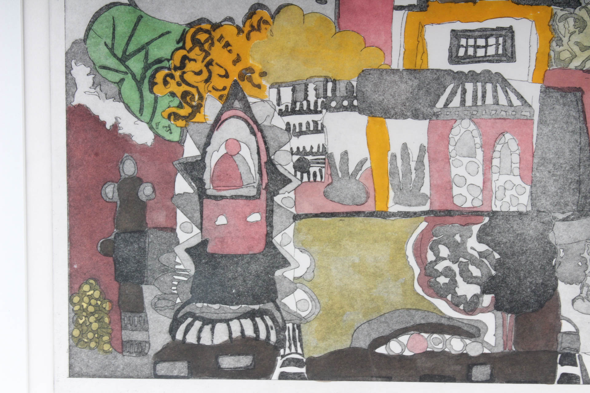 Maryellen Shafer Limited Edition Intaglio Print on Paper "The Orient"