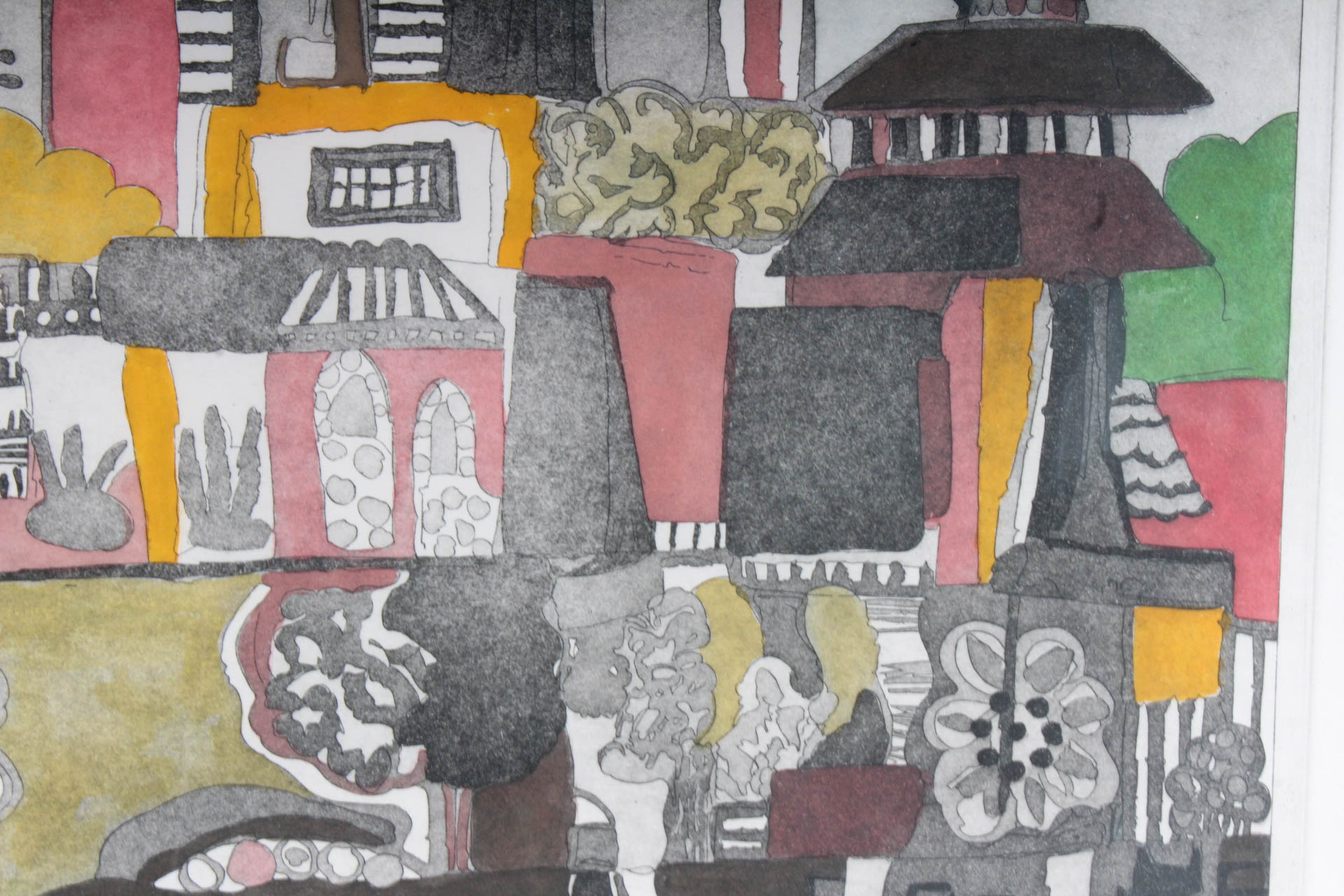 Maryellen Shafer Limited Edition Intaglio Print on Paper "The Orient"