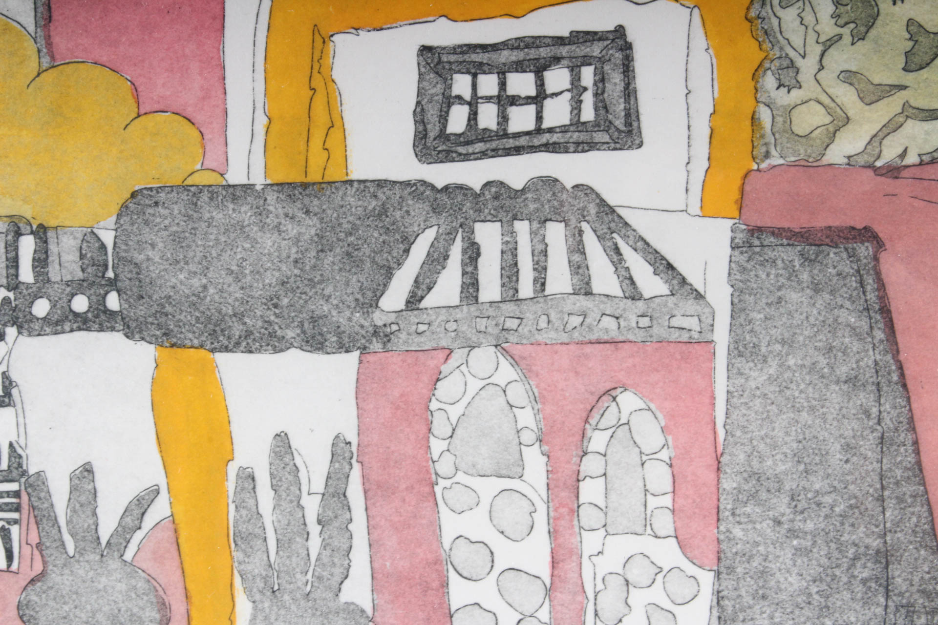 Maryellen Shafer Limited Edition Intaglio Print on Paper "The Orient"