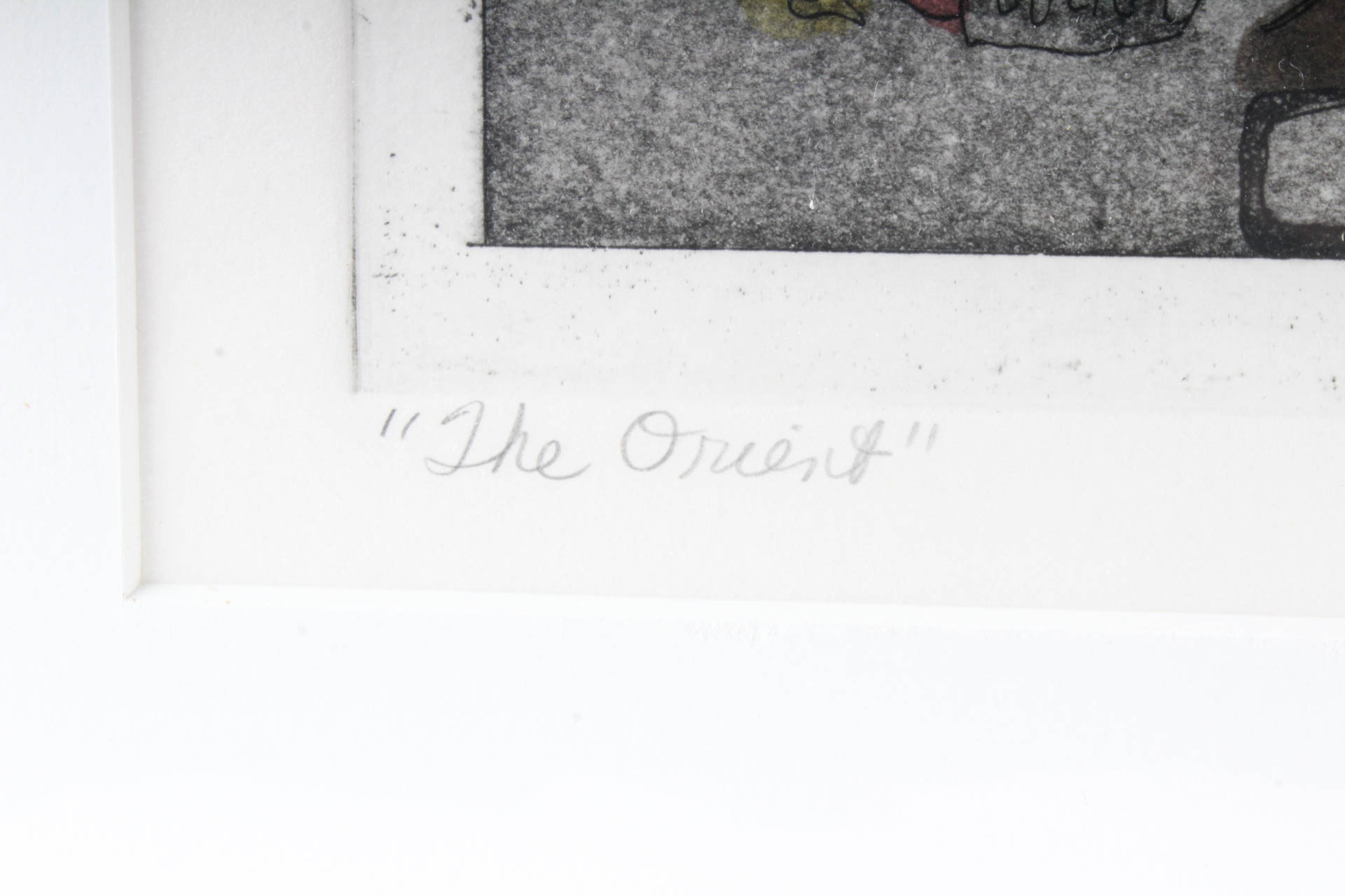 Maryellen Shafer Limited Edition Intaglio Print on Paper "The Orient"