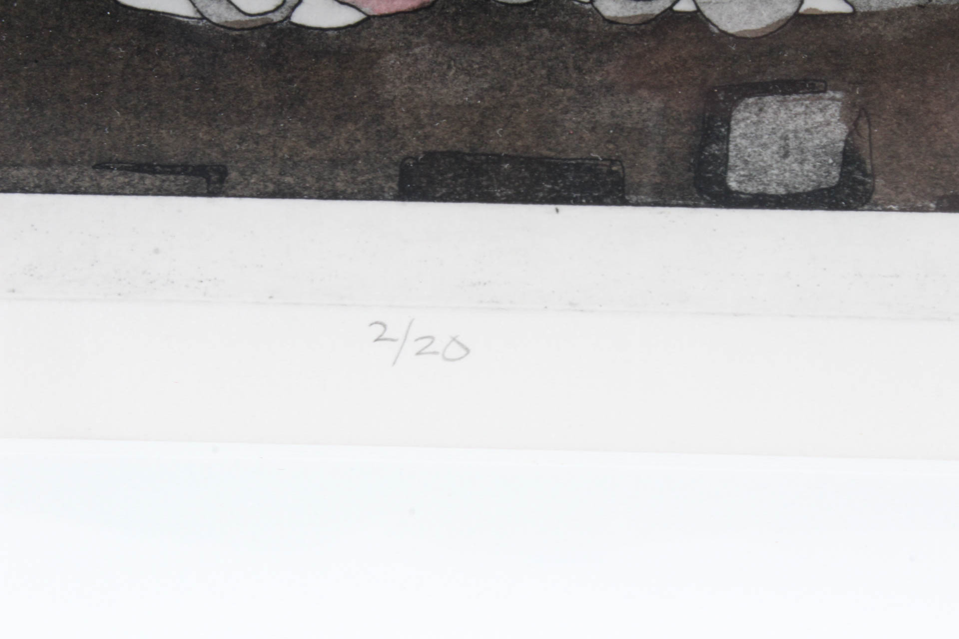 Maryellen Shafer Limited Edition Intaglio Print on Paper "The Orient"