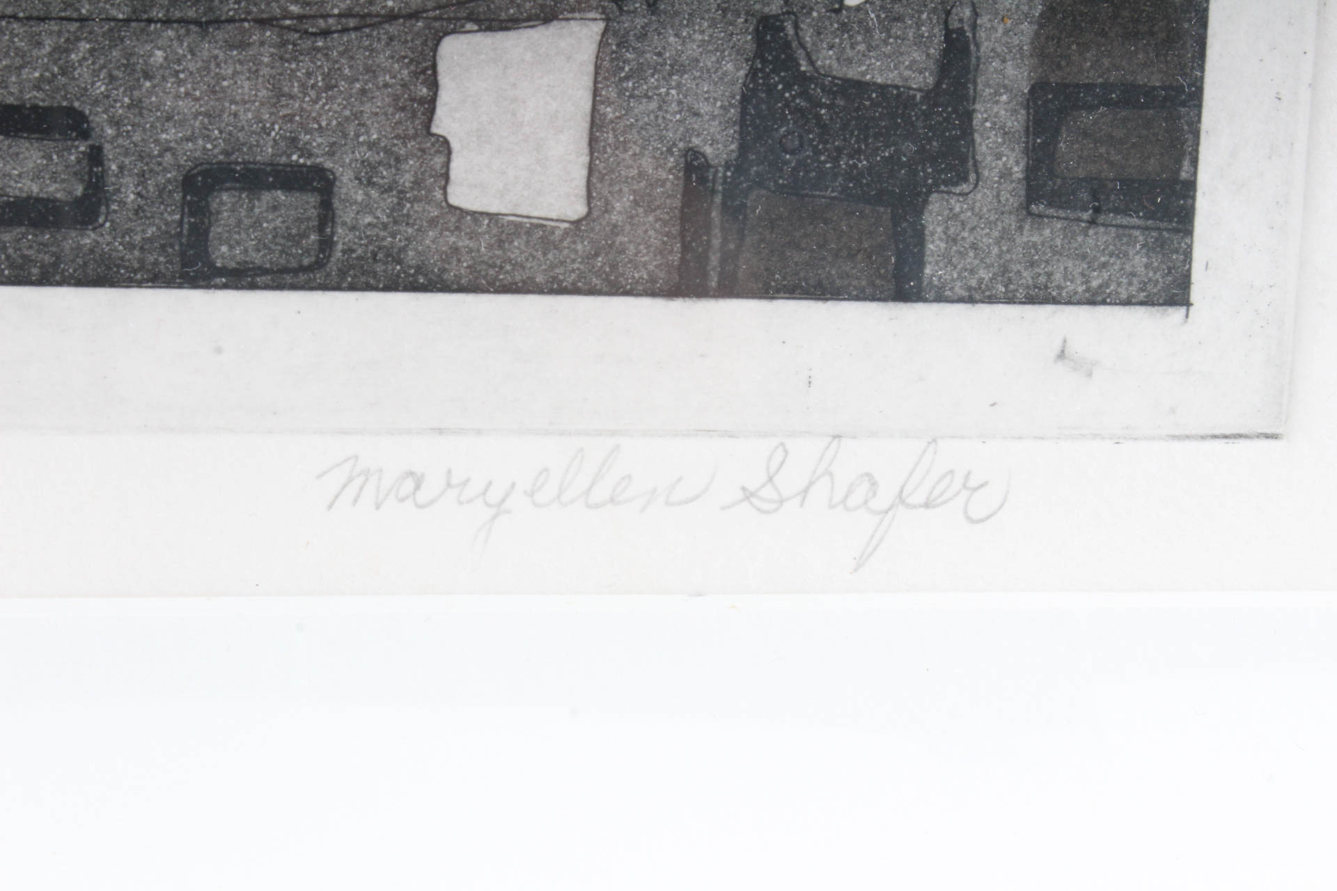 Maryellen Shafer Limited Edition Intaglio Print on Paper "The Orient"