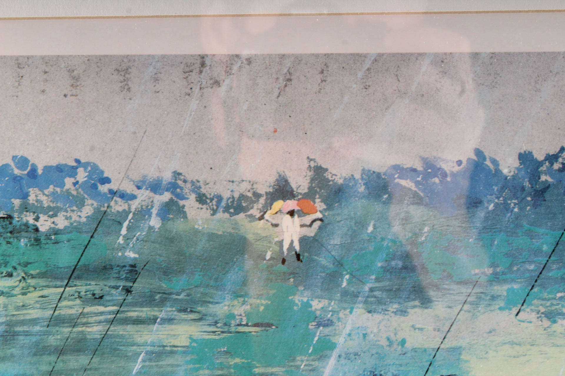 Offset Lithograph after Leroy Neiman "Arnie in the Rain"