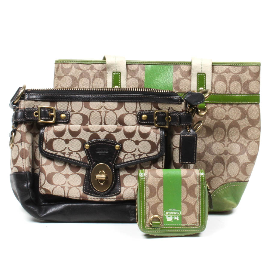 Coach Signature C Handbags and Wallet