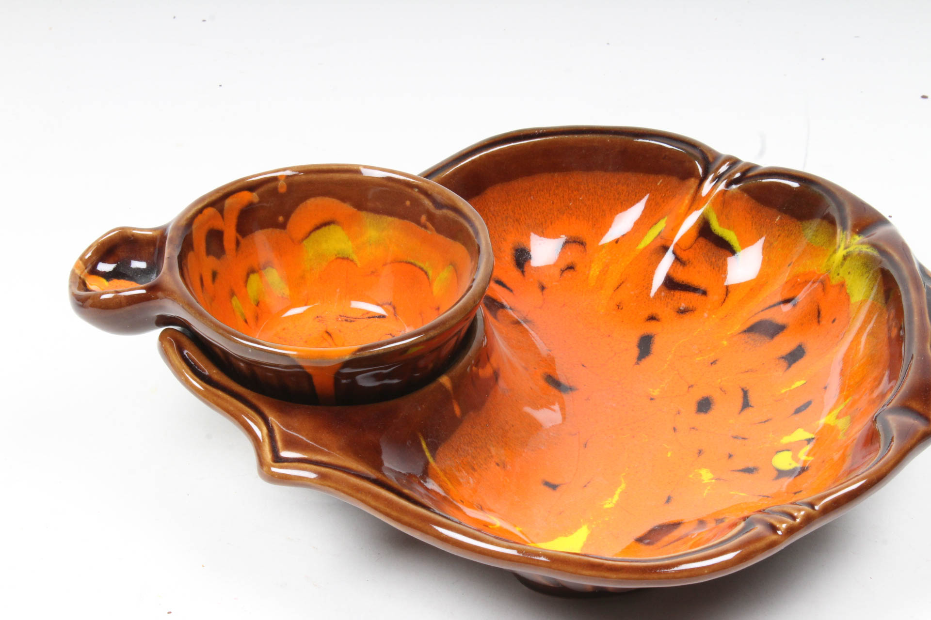 Vintage California Ceramic Chip and Dip Set