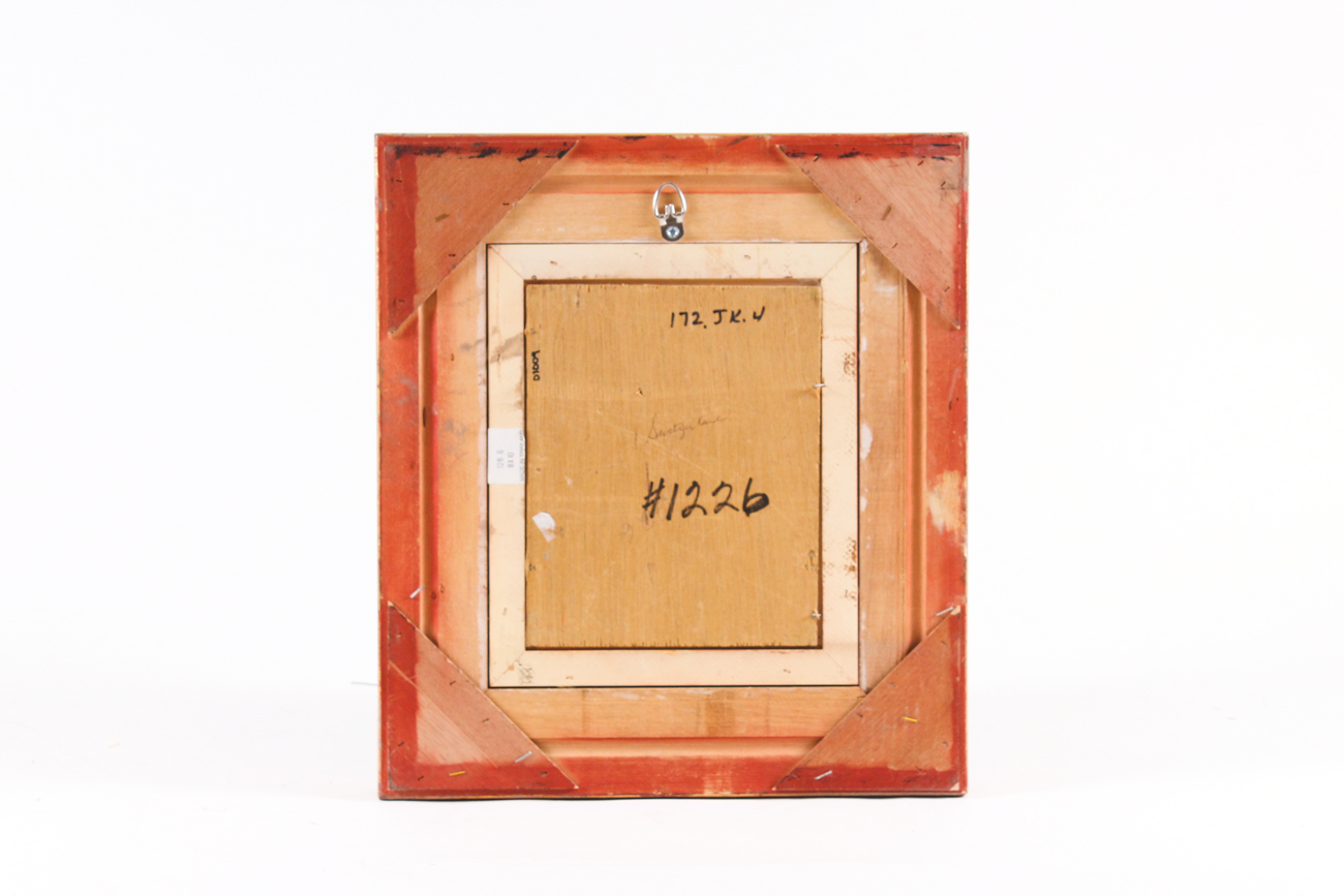 Framed Knapp Oil Painting of a Village