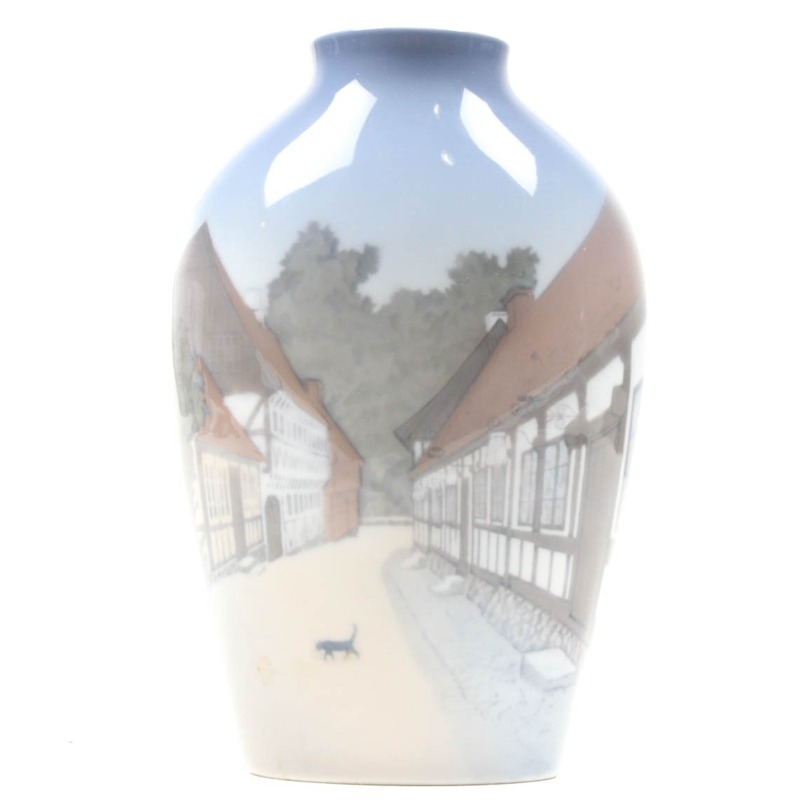 Bing and Grøndahl Hans Christian Andersen House Porcelain Vase