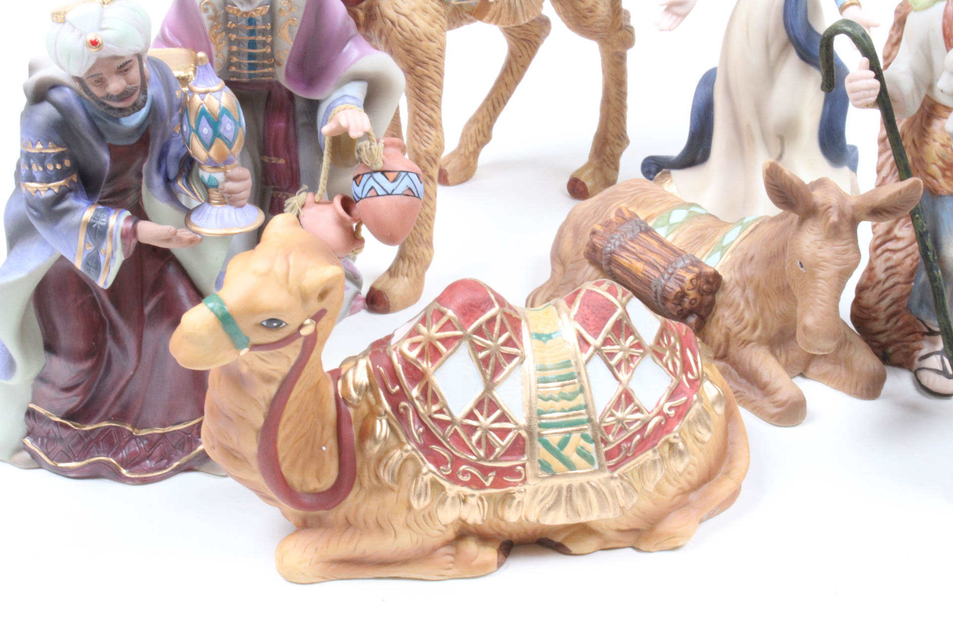 Hawthorne Village Thomas Kinkade Nativity Figures