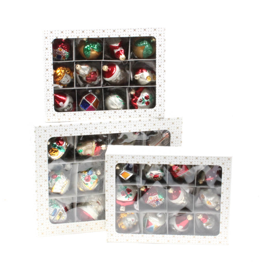 Reproduction Glass Christmas Ornaments