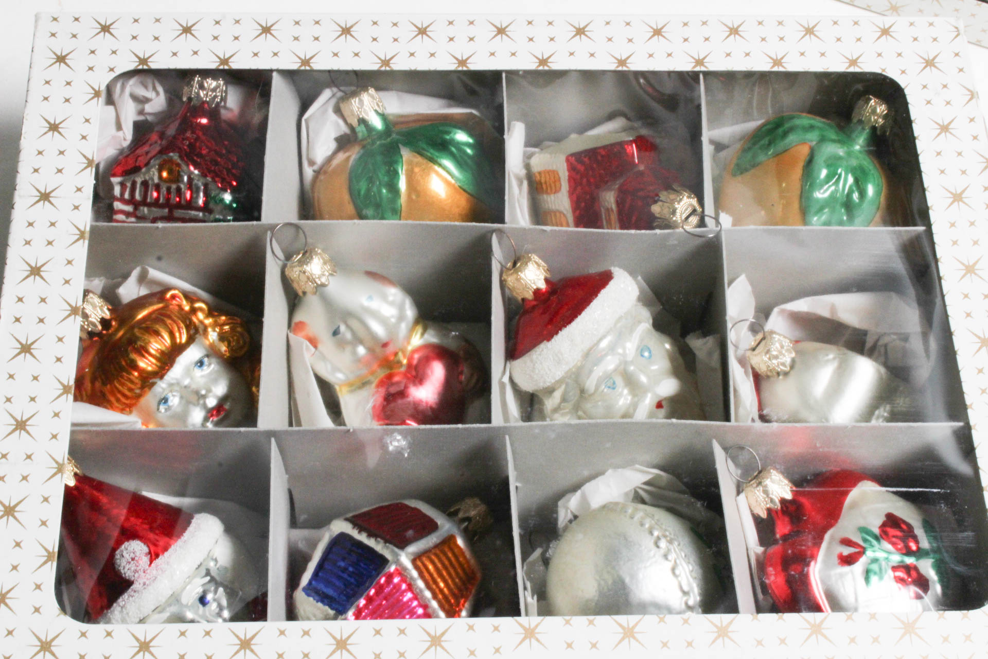 Reproduction Glass Christmas Ornaments