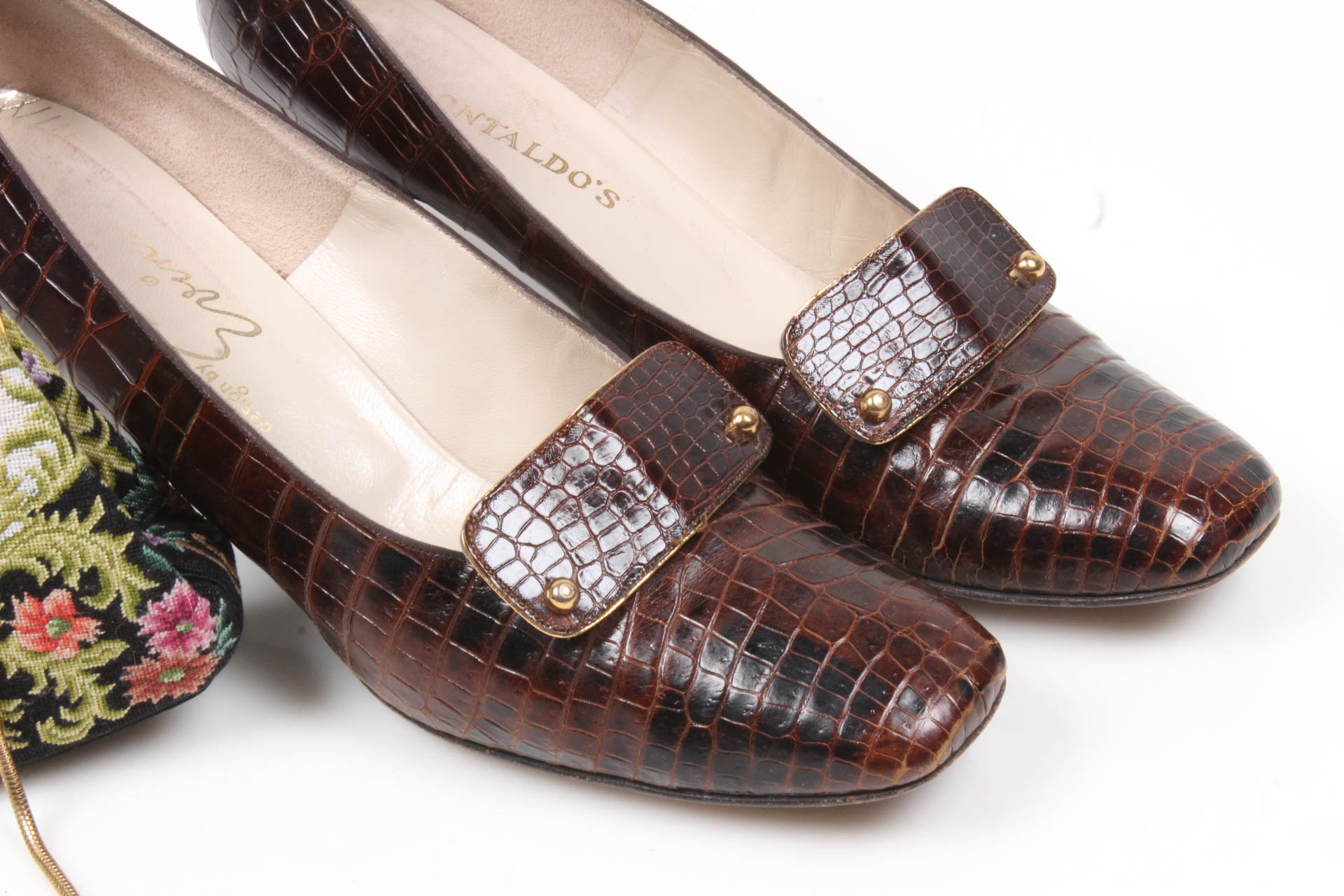 Vintage Montaldo's Shoes and Handbag