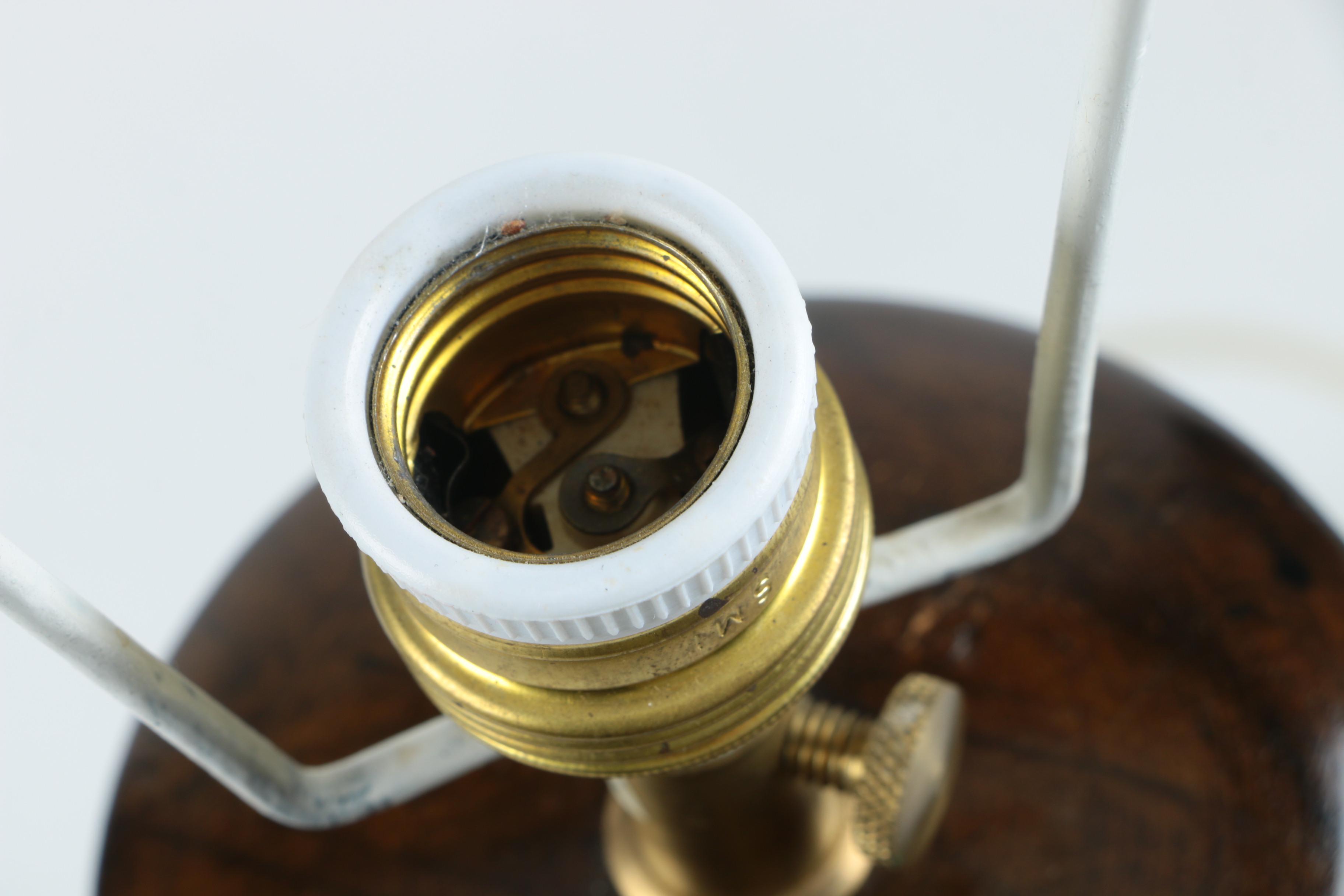 Celadon Glazed Ceramic Urn Style Table Lamps