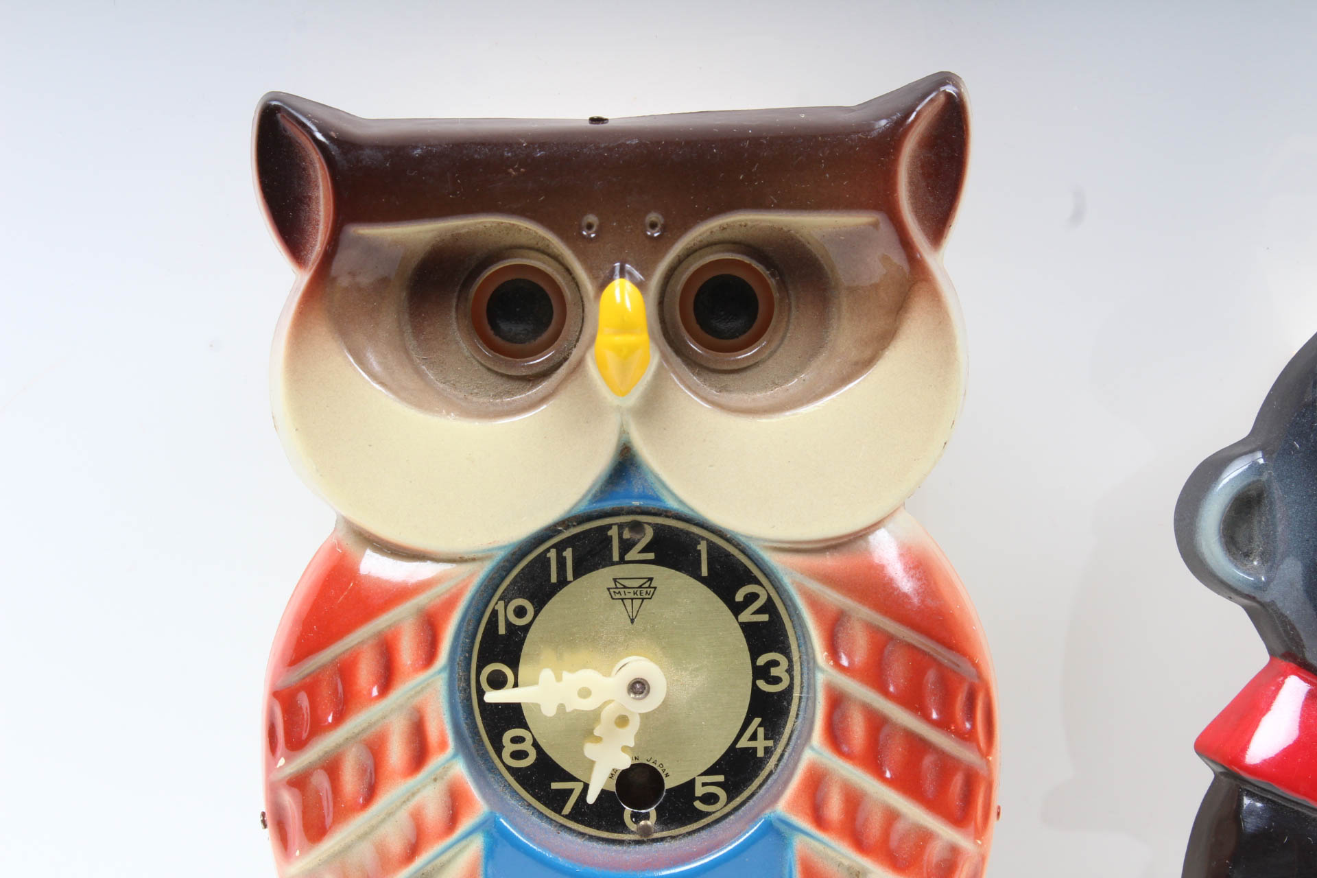 Vintage Mi-Ken Moving Eyes Clocks