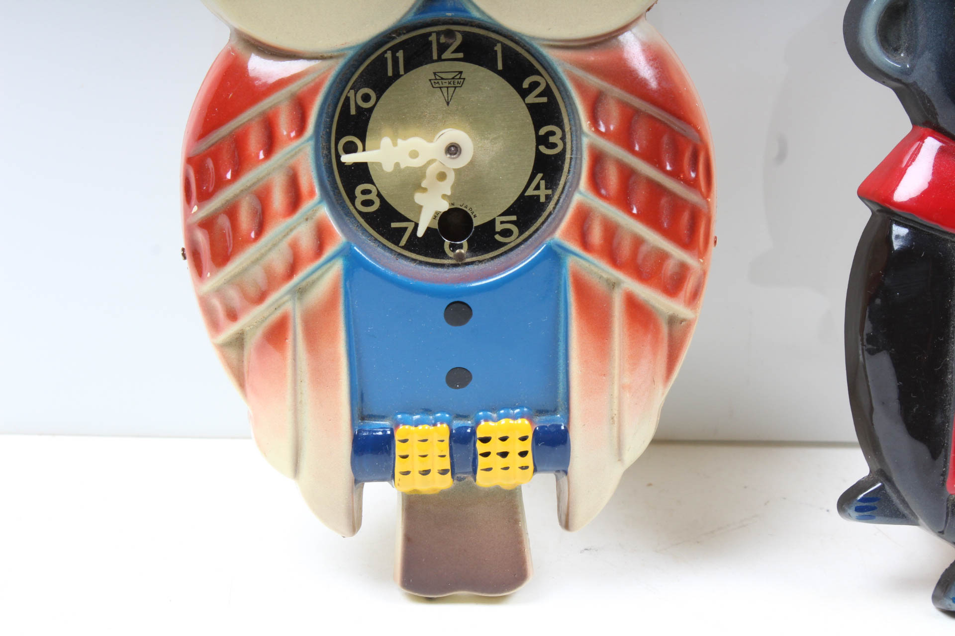 Vintage Mi-Ken Moving Eyes Clocks