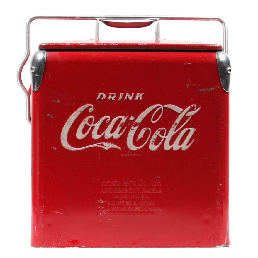 Vintage Coca-Cola Metal Cooler