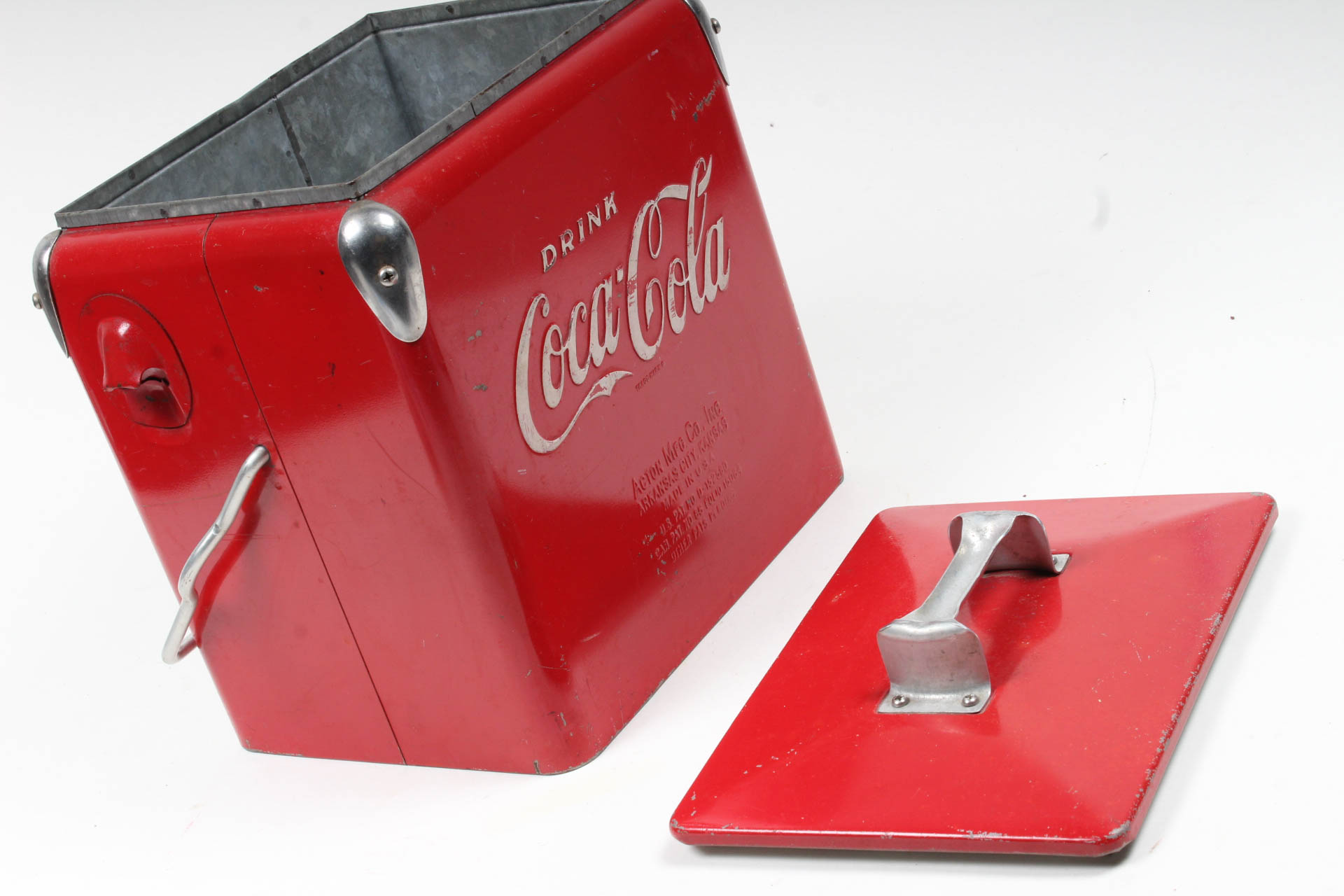 Vintage Coca-Cola Metal Cooler