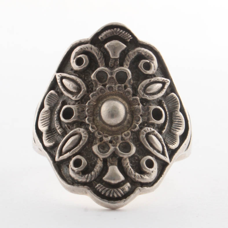 Sterling Silver Repousse Ring