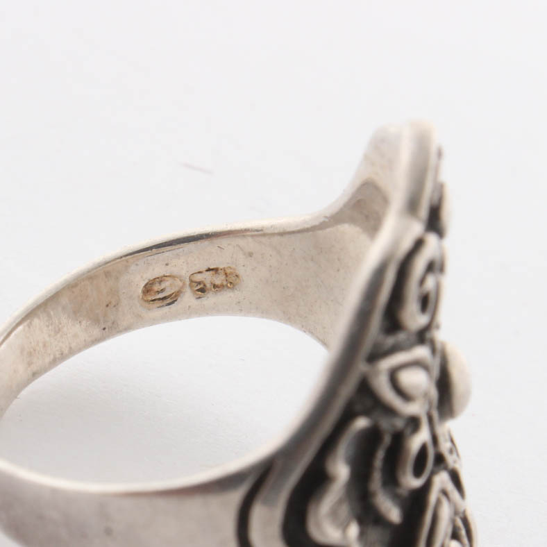 Sterling Silver Repousse Ring