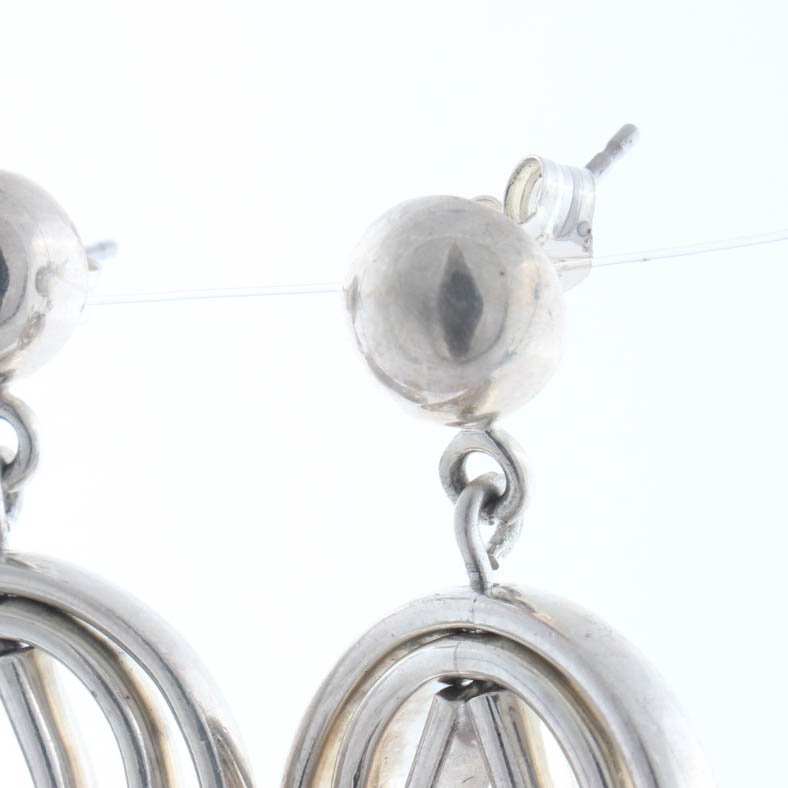 Sterling Silver Triple Hoop Earrings