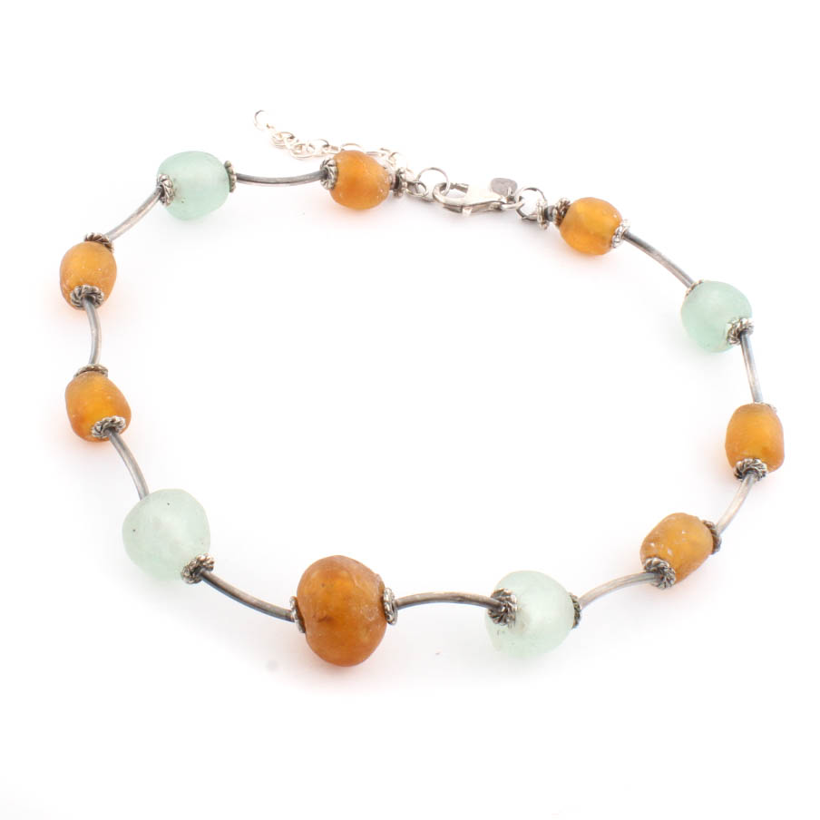 Silpada Sterling Silver and Sea Glass Necklace